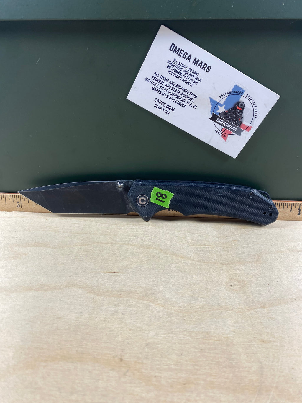 CIVIVI #18 Brazen Flipper & Thumb Stud Knife G10 Handle. Light usage. Pocket clip missing. (MSRP $58.00 NEW)