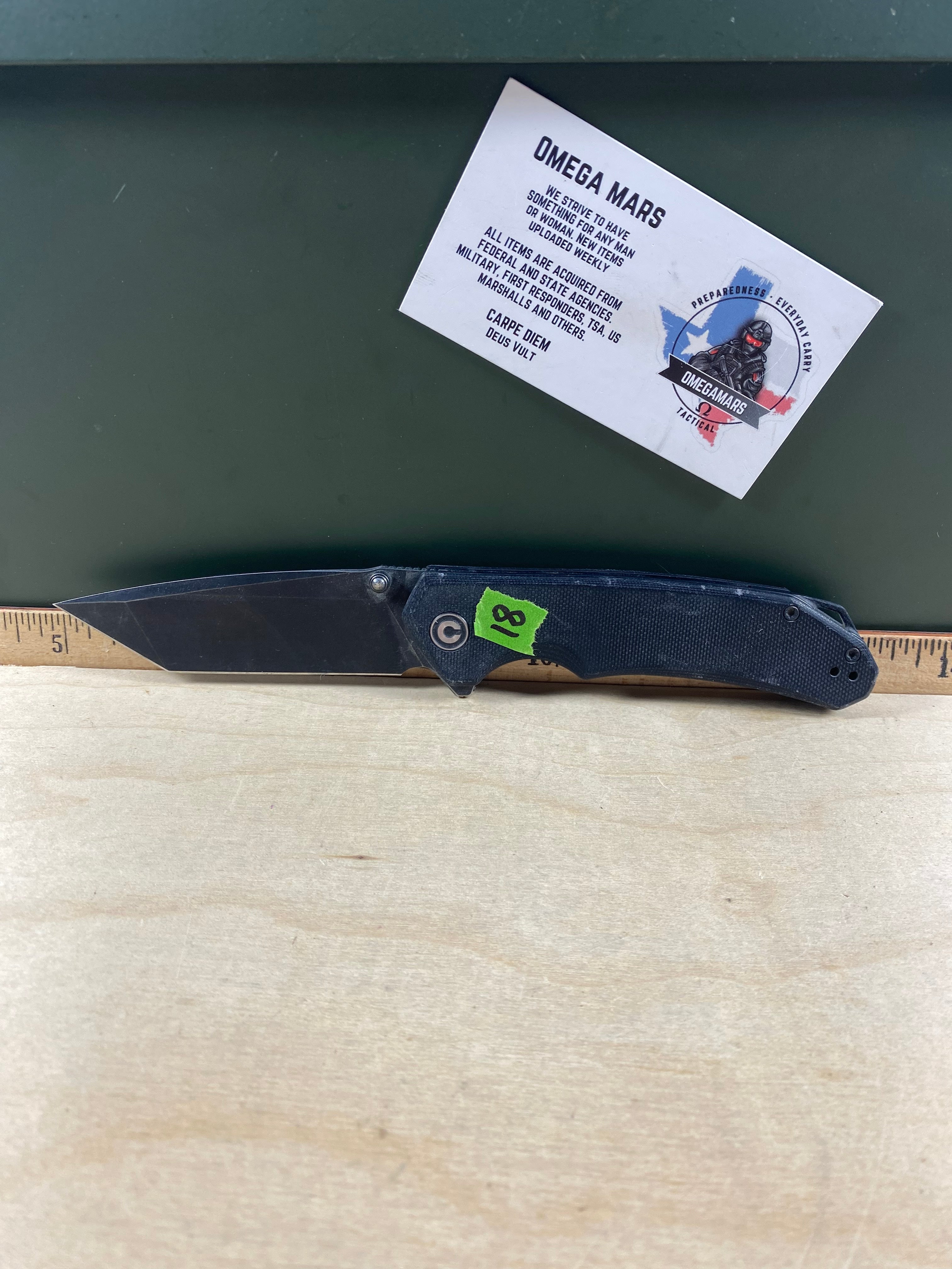 CIVIVI #18 Brazen Flipper & Thumb Stud Knife G10 Handle. Light usage. Pocket clip missing. (MSRP $58.00 NEW)