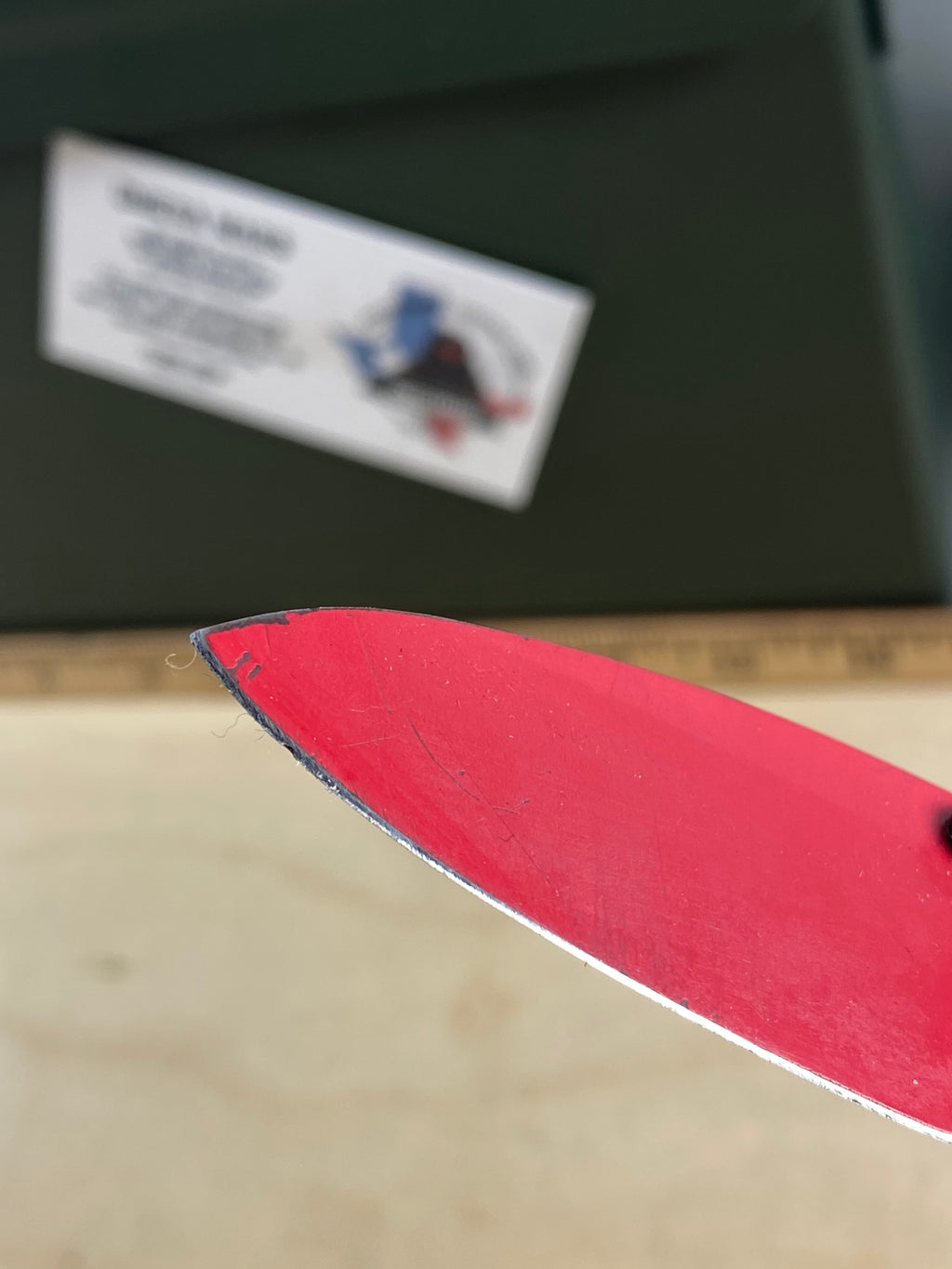 CIVIVI #19 Baby Banter Thumb Stud Knife G10 Handle. Light usage. Chip on blade, resharpened and dirty. (MSRP $73.00 NEW)