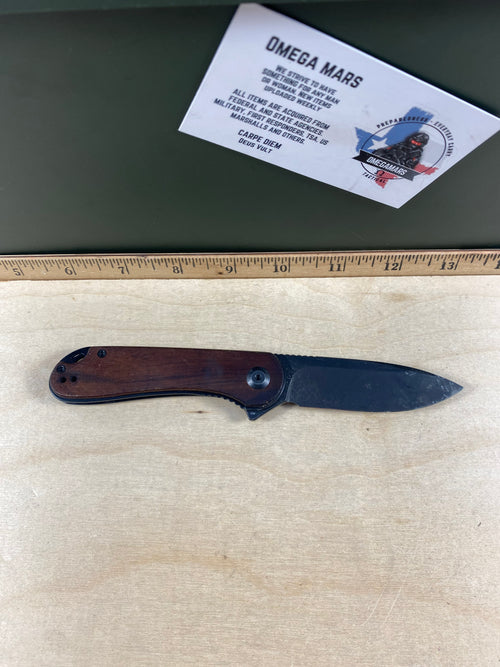 CIVIVI #21 Elementum Slip Joint Knife Guibourtia Wood. Light usage. Broken Handle. (MSRP $65.00 NEW)