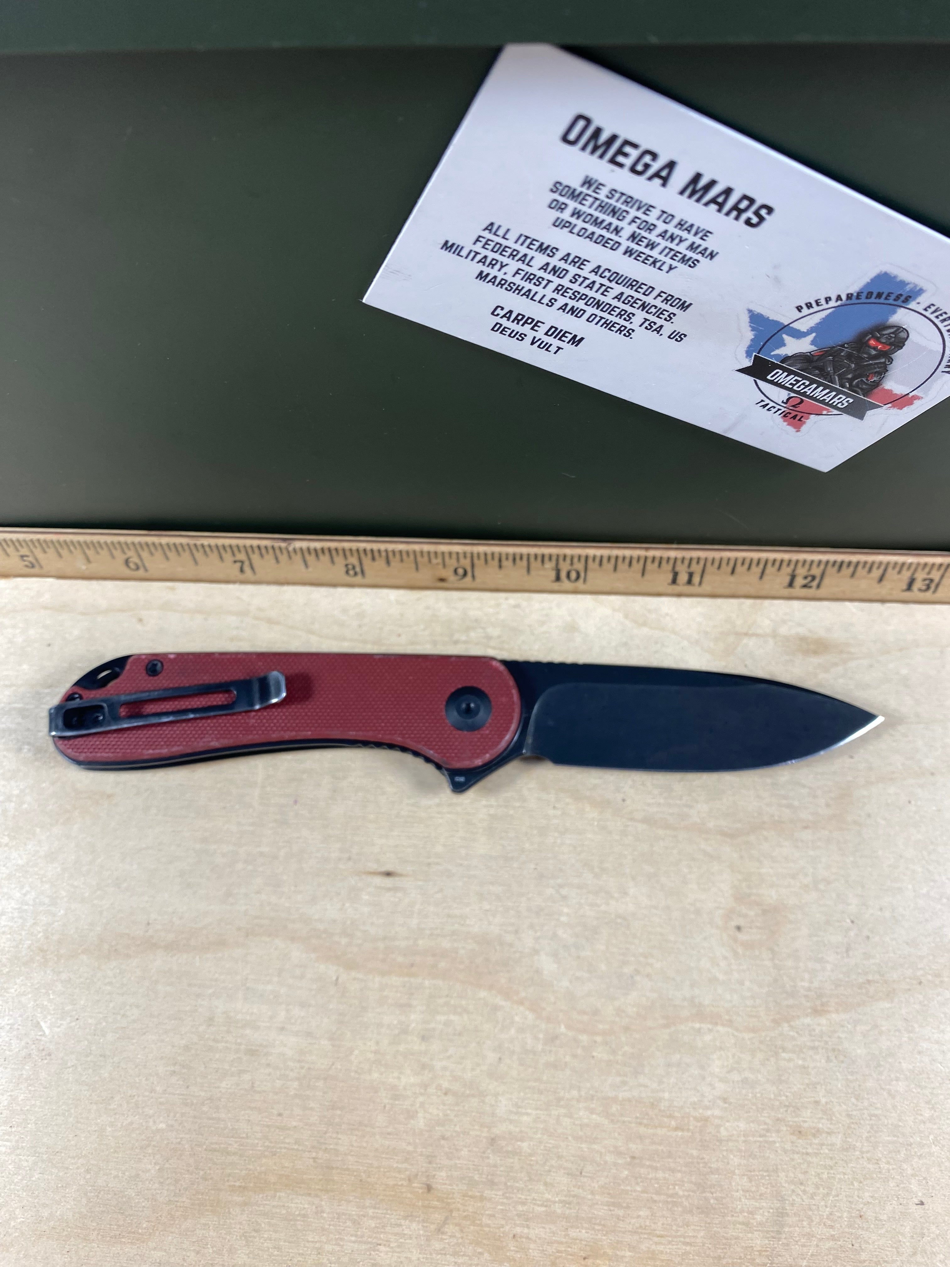 CIVIVI #24 Elementum Flipper Knife G10 Handle. Light usage. (MSRP $59.00 NEW)