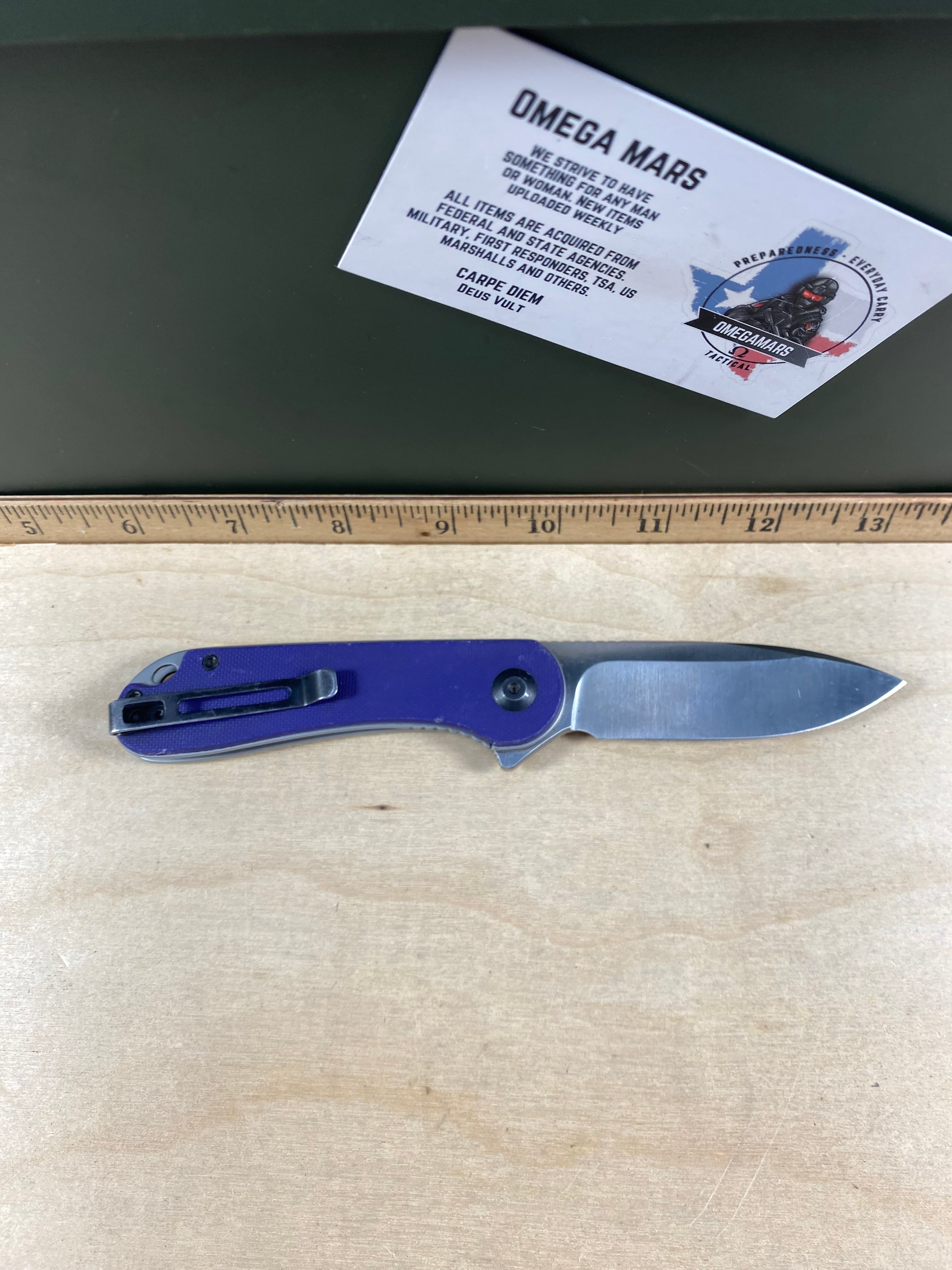 CIVIVI #25 Elementum Flipper Knife G10 Handle. Light usage. (MSRP $59.00 NEW)