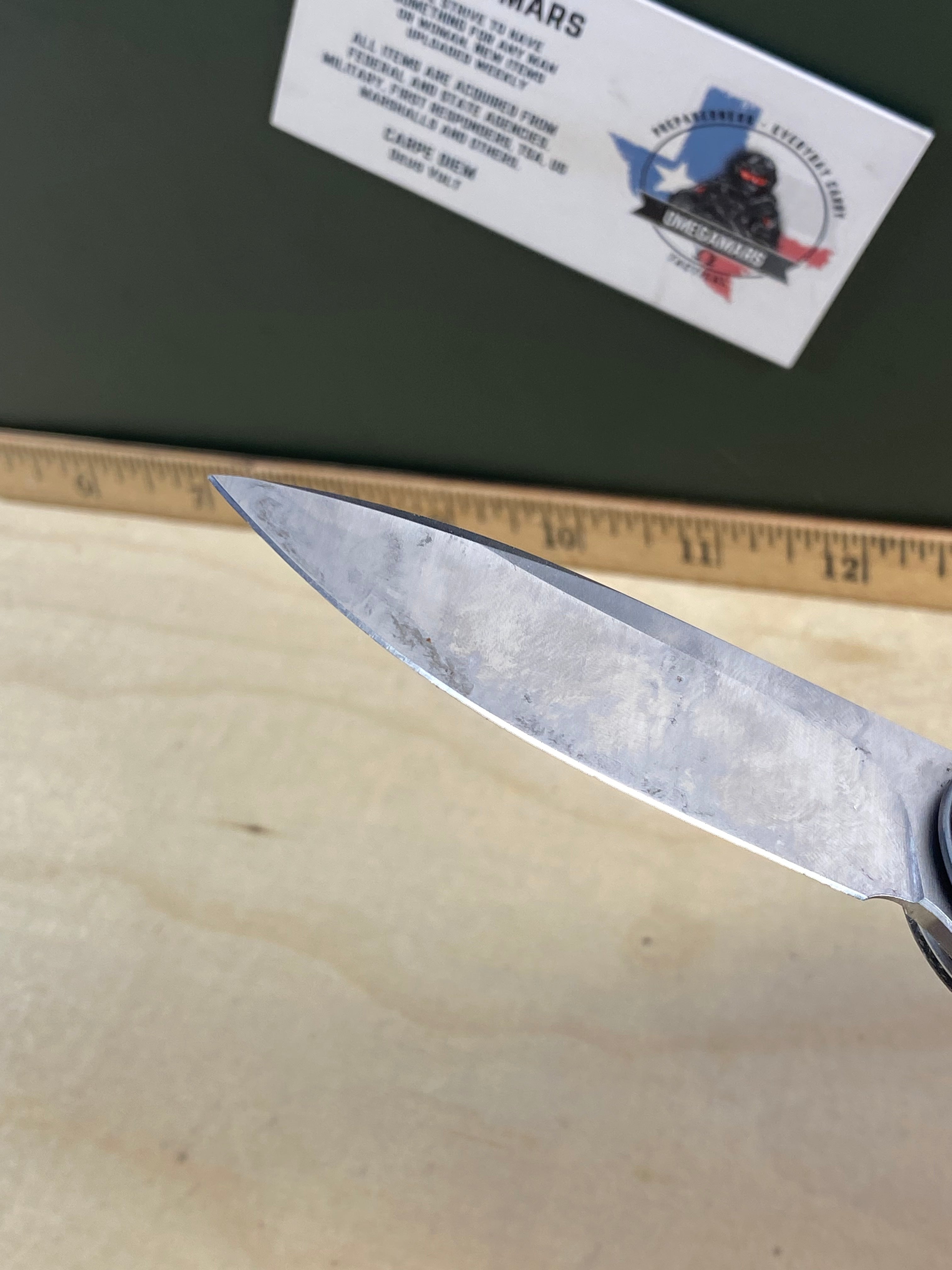 CIVIVI #26 Elementum Flipper Knife Micarta Handle. Light usage. Dirty. (MSRP $61.80 NEW)