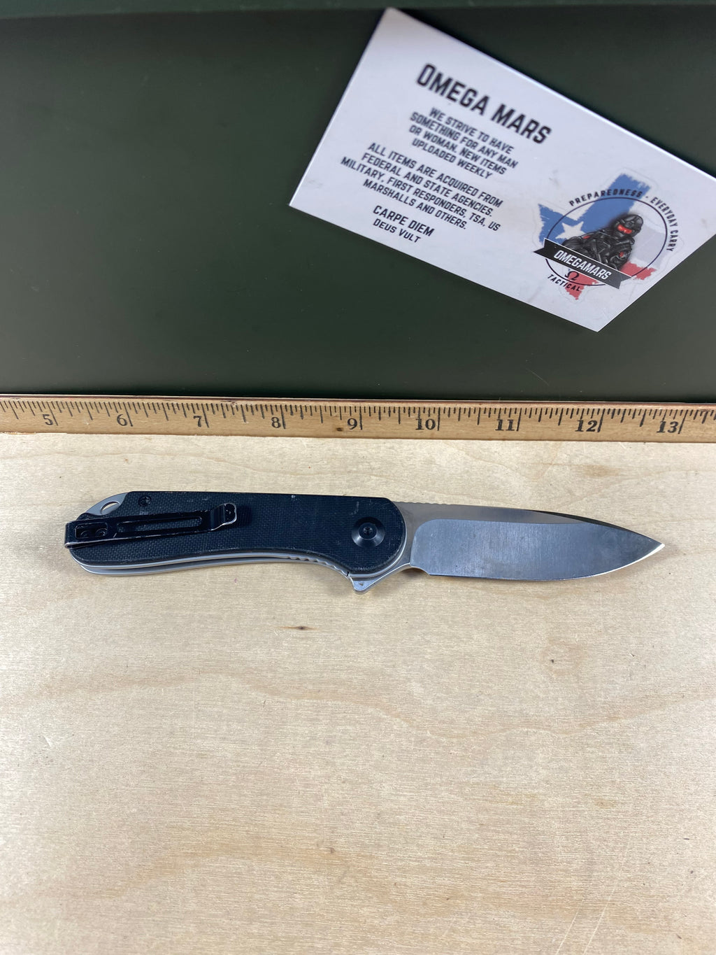 CIVIVI #27 Elementum Flipper Knife G10 Handle. Light usage. (MSRP $59.00 NEW)