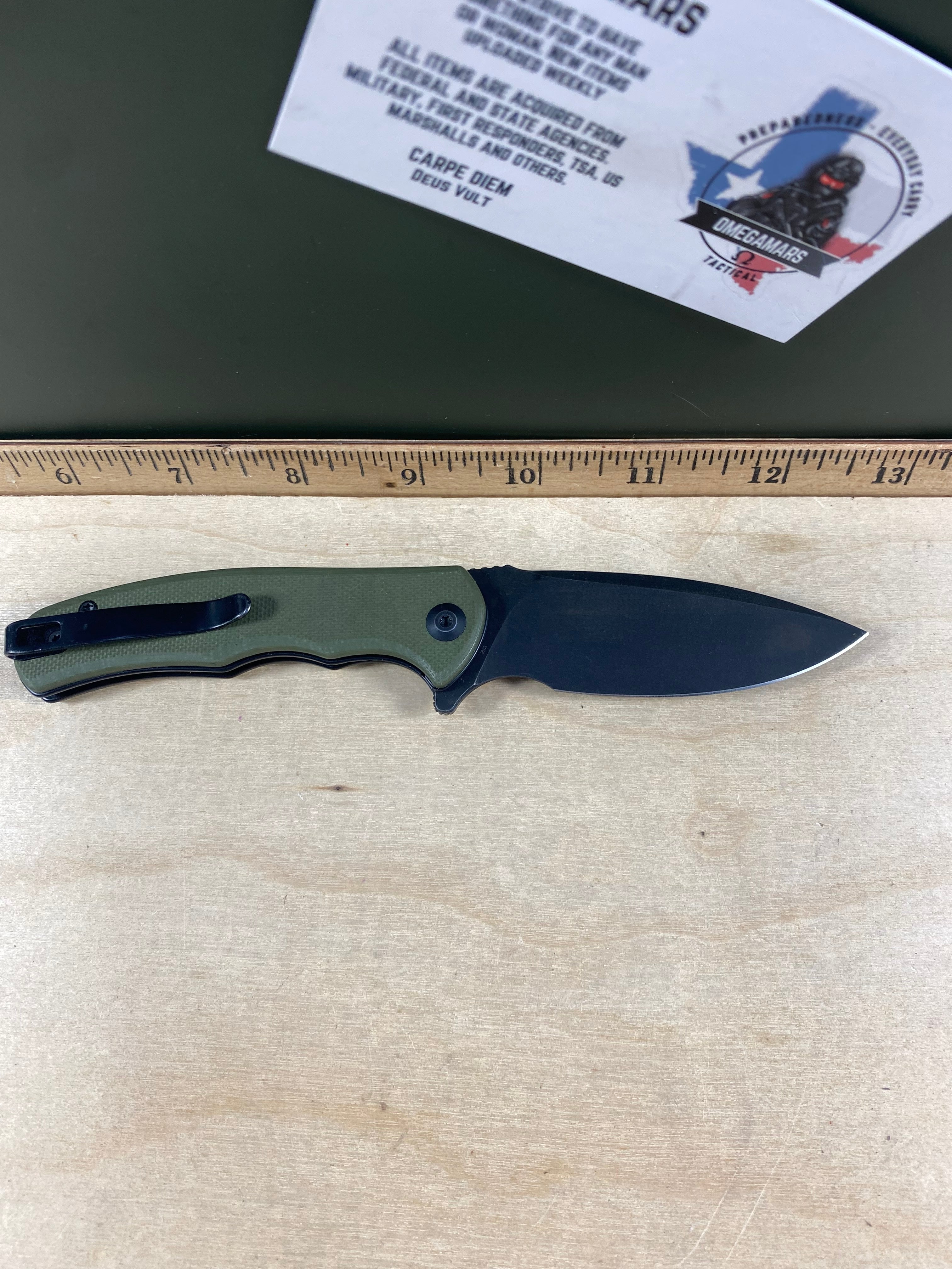 CIVIVI #28 Mini Praxis Flipper Knife G10 Handle. Light usage. (MSRP $35.00 NEW)
