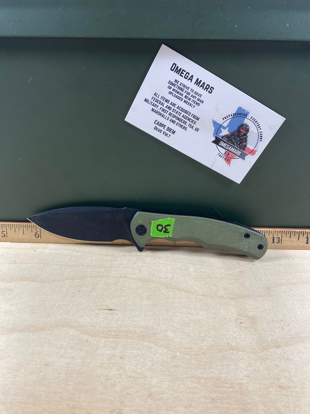 CIVIVI #30 Mini Praxis Flipper Knife G10 Handle. Light usage. (MSRP $35.00 NEW)