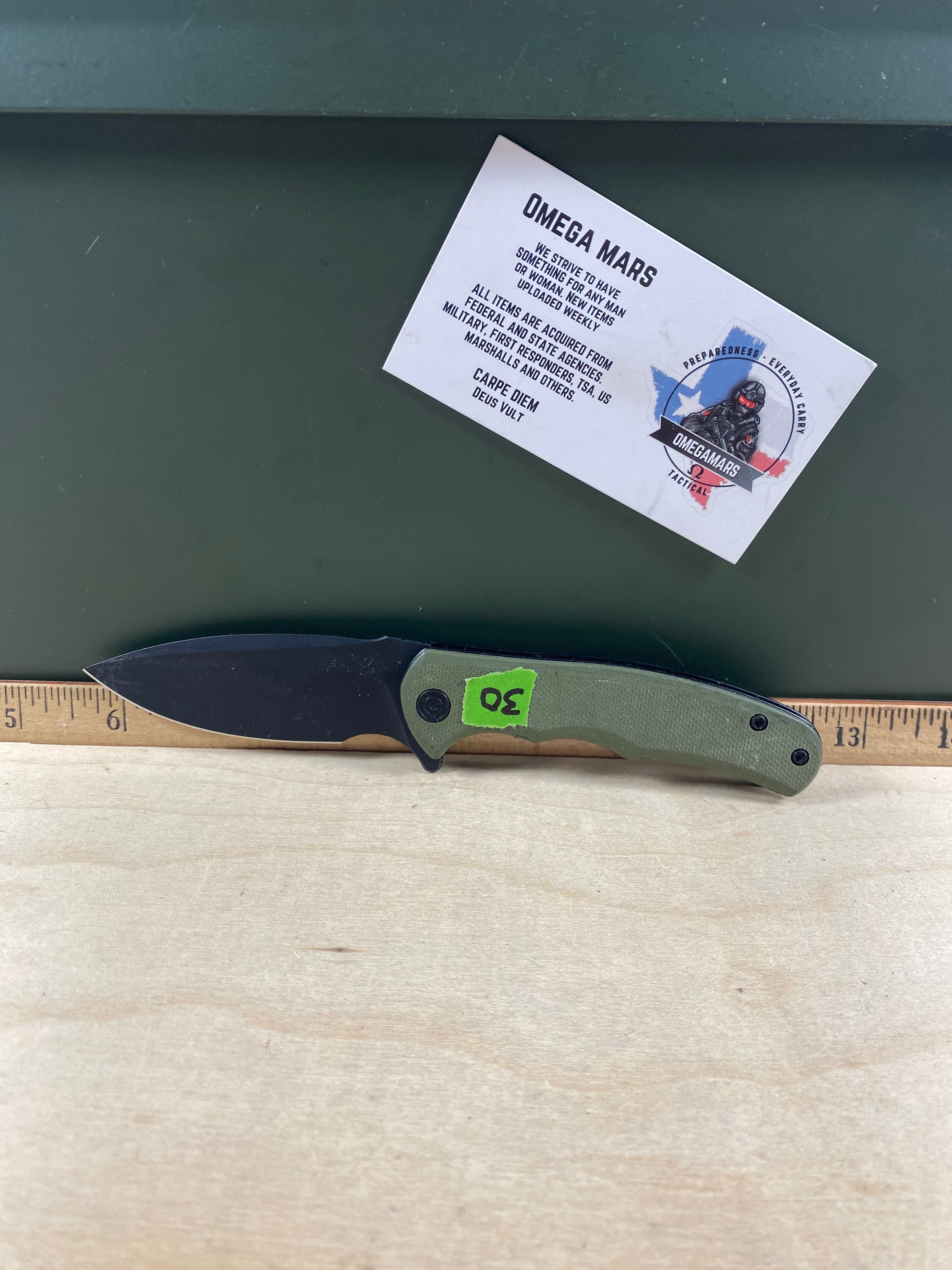 CIVIVI #30 Mini Praxis Flipper Knife G10 Handle. Light usage. (MSRP $35.00 NEW)