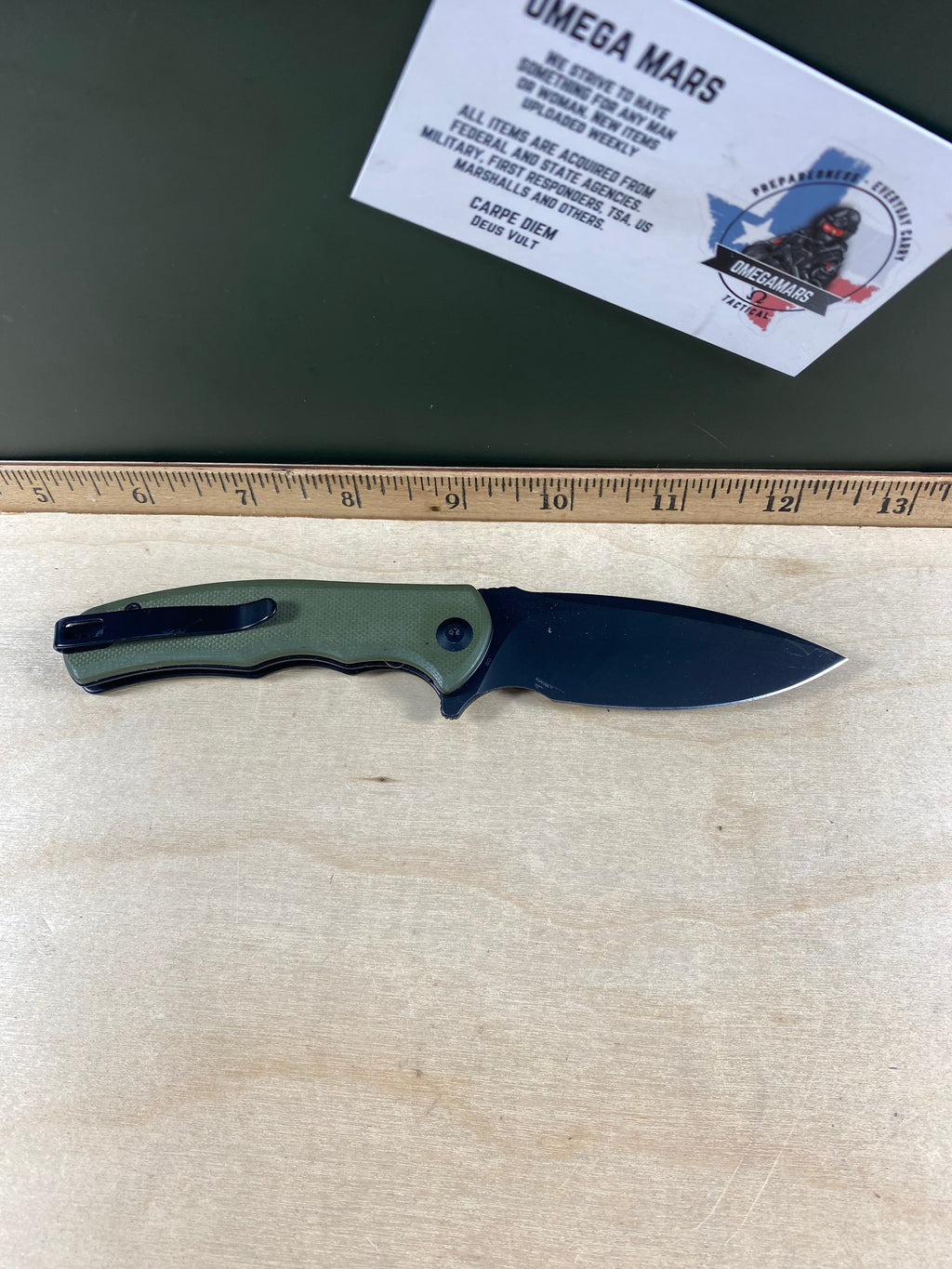 CIVIVI #30 Mini Praxis Flipper Knife G10 Handle. Light usage. (MSRP $35.00 NEW)