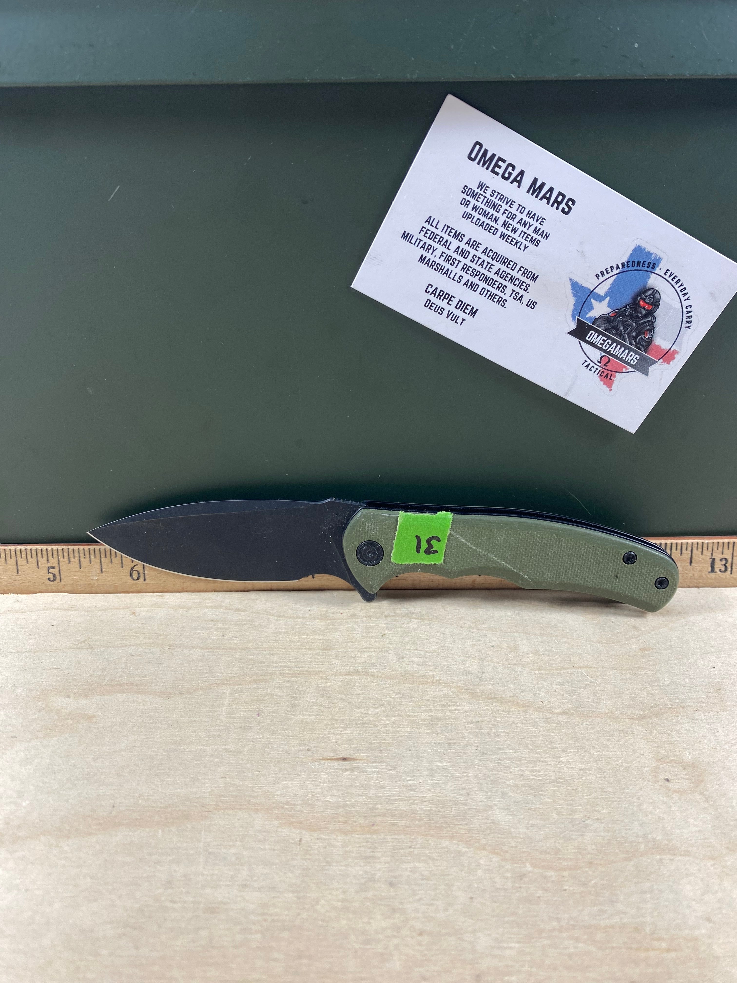 CIVIVI #31 Mini Praxis Flipper Knife G10 Handle. Light usage. (MSRP $35.00 NEW)