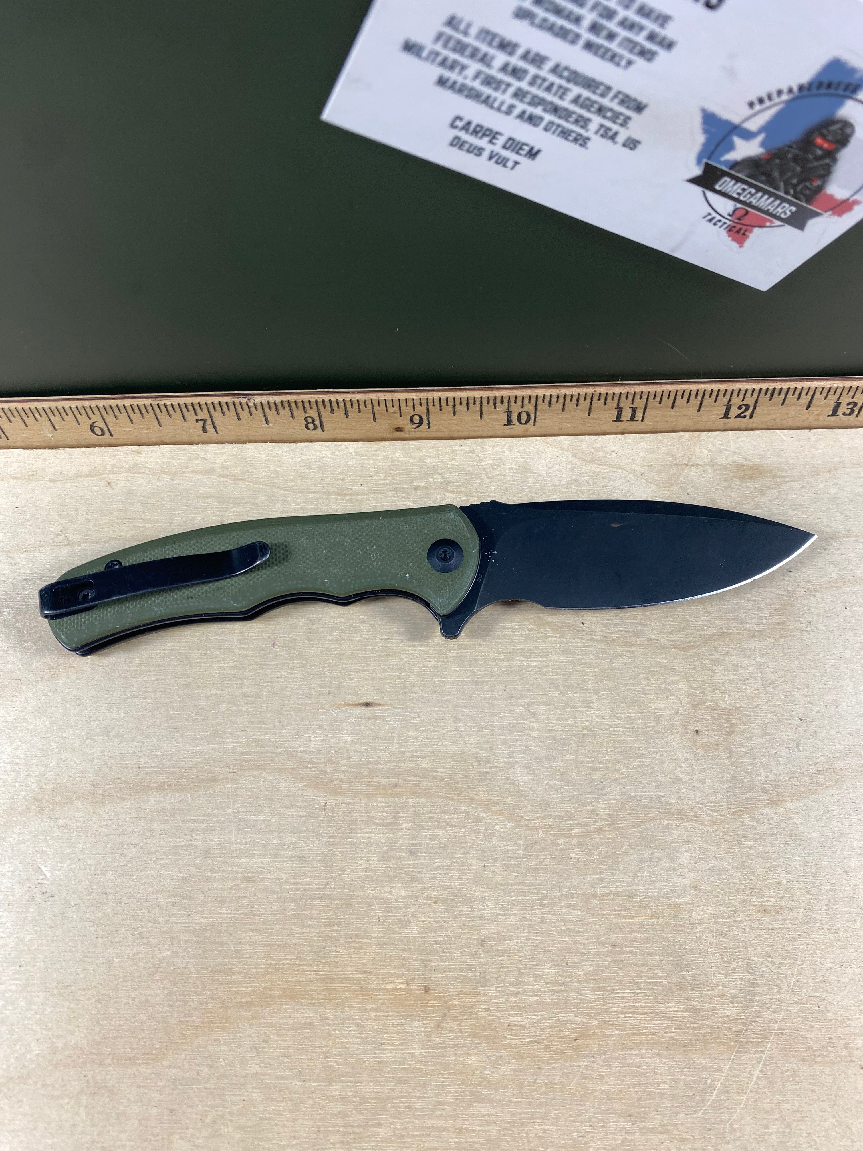 CIVIVI #31 Mini Praxis Flipper Knife G10 Handle. Light usage. (MSRP $35.00 NEW)