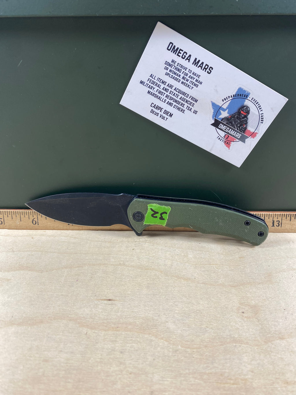 CIVIVI #32 Mini Praxis Flipper Knife G10 Handle. Light usage. (MSRP $35.00 NEW)