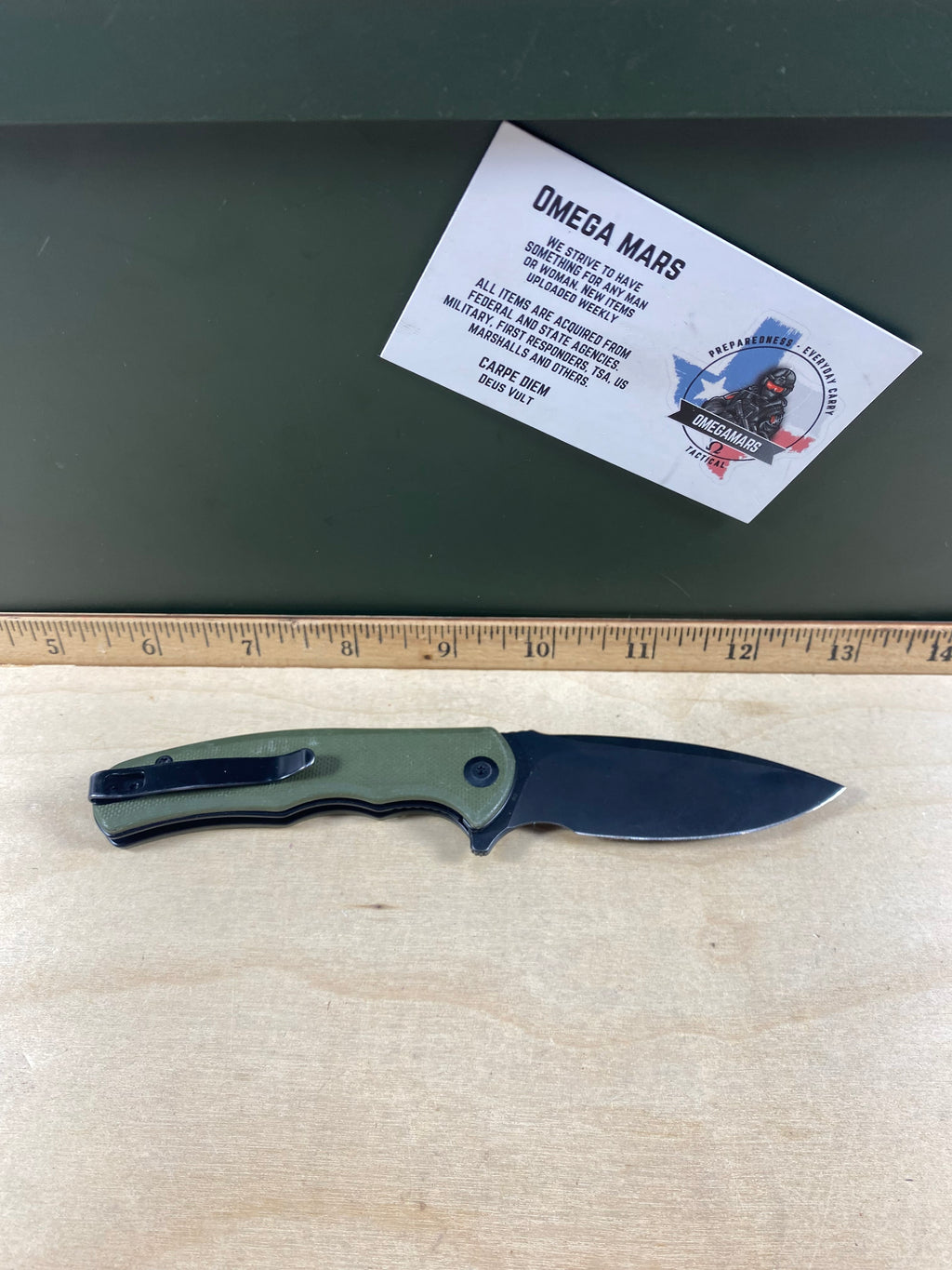 CIVIVI #32 Mini Praxis Flipper Knife G10 Handle. Light usage. (MSRP $35.00 NEW)