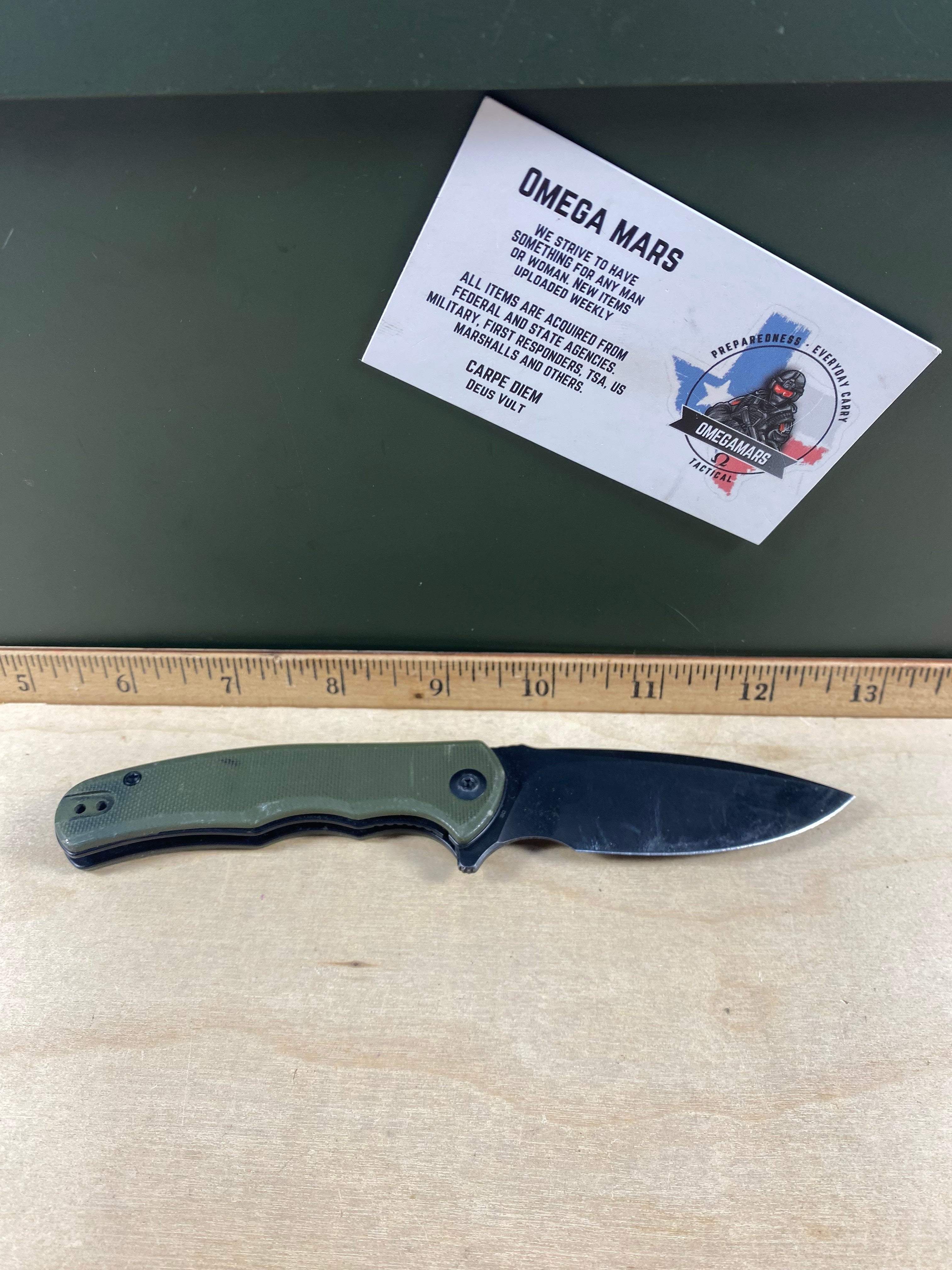 CIVIVI #33 Mini Praxis Flipper Knife G10 Handle. Light usage. Dirty. (MSRP $35.00 NEW)