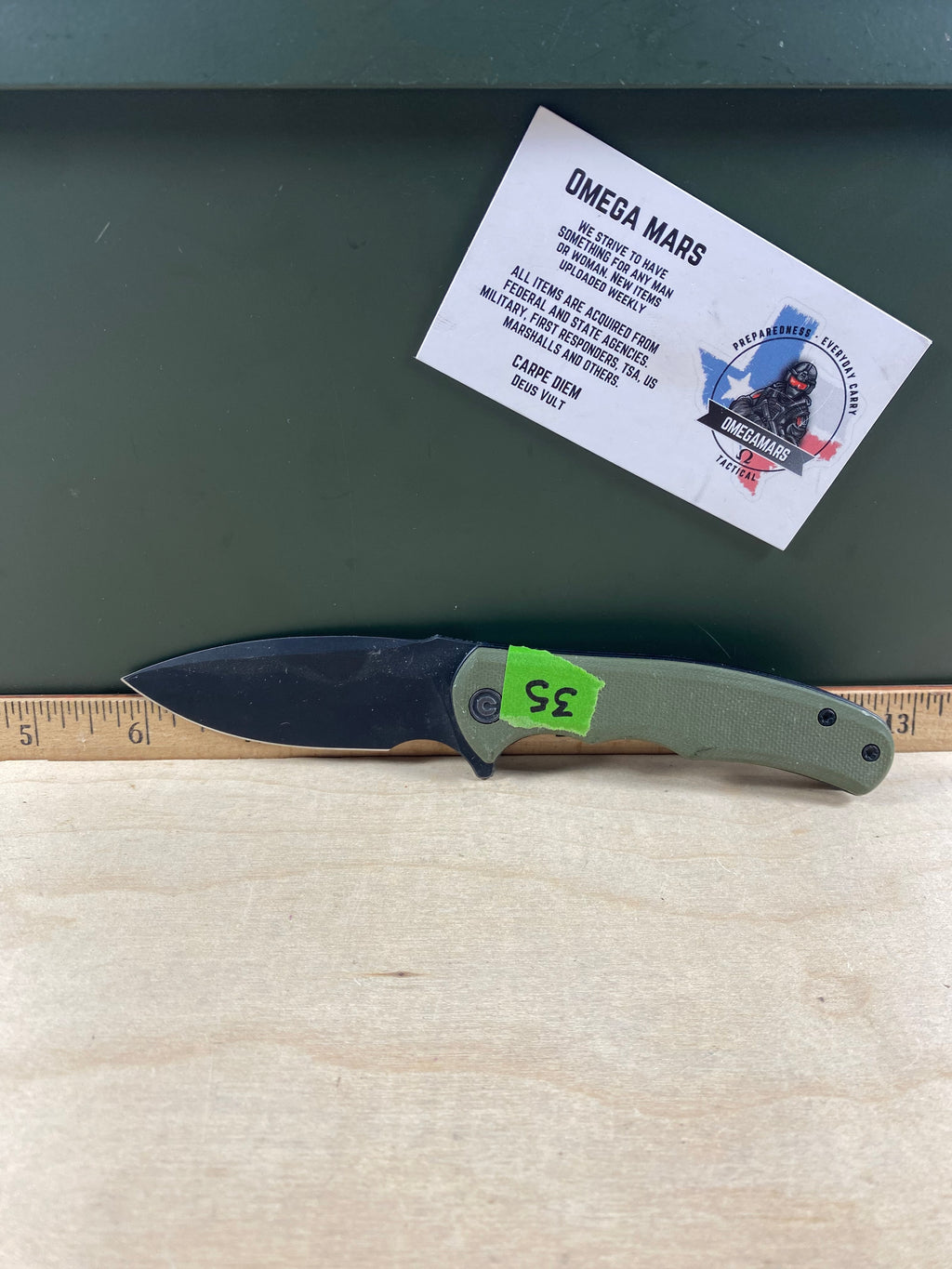 CIVIVI #35 Mini Praxis Flipper Knife G10 Handle. Light usage. (MSRP $35.00 NEW)