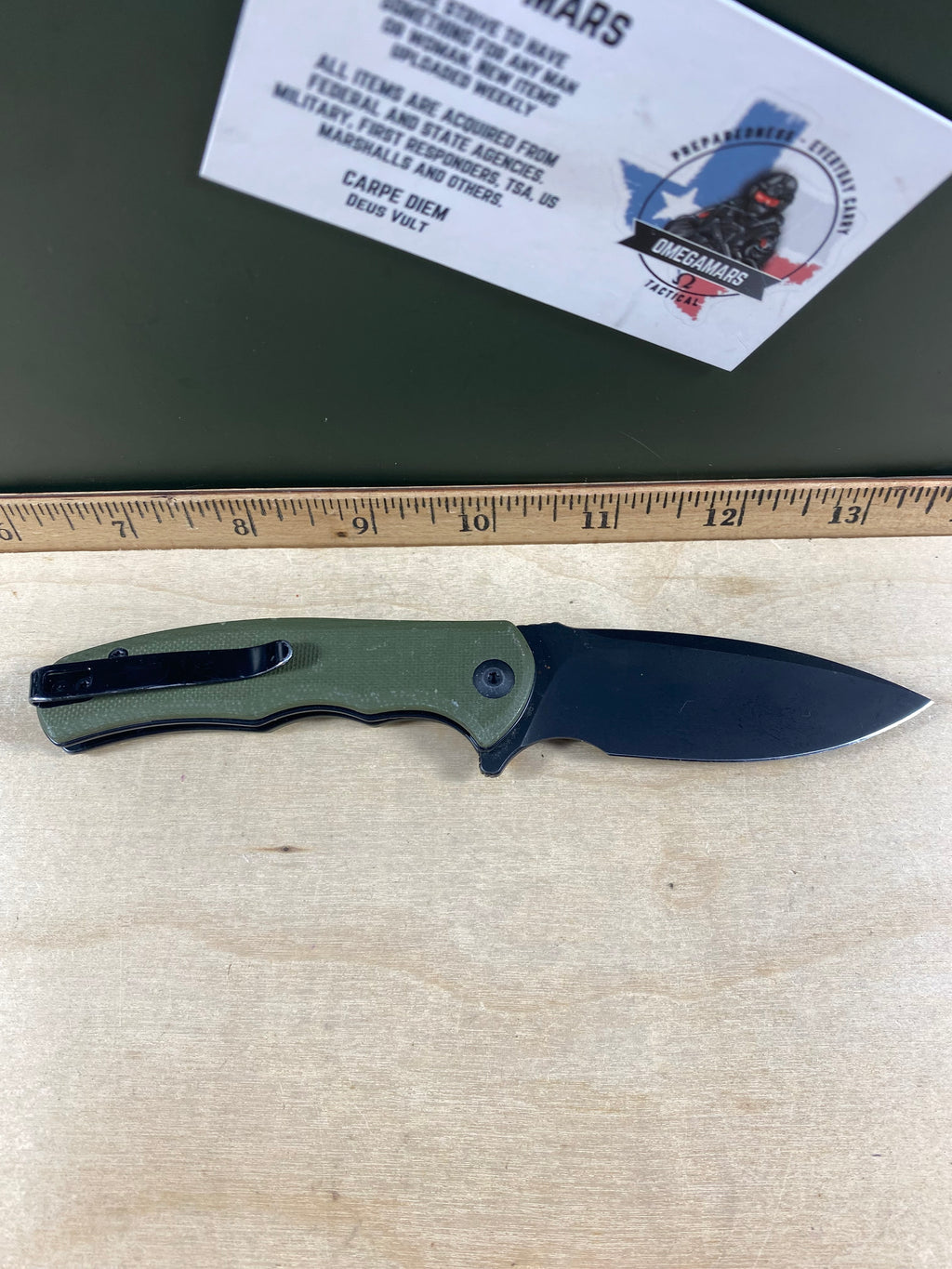 CIVIVI #35 Mini Praxis Flipper Knife G10 Handle. Light usage. (MSRP $35.00 NEW)