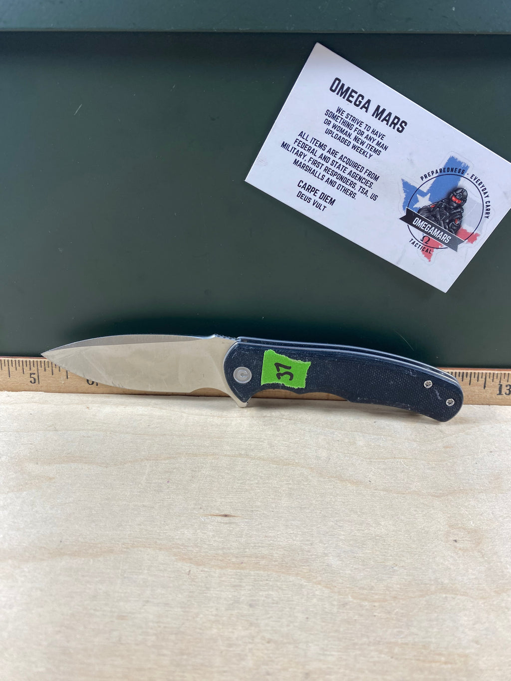 CIVIVI #37 Mini Praxis Flipper Knife G10 Handle. Light usage. Dirty. (MSRP $35.00 NEW)