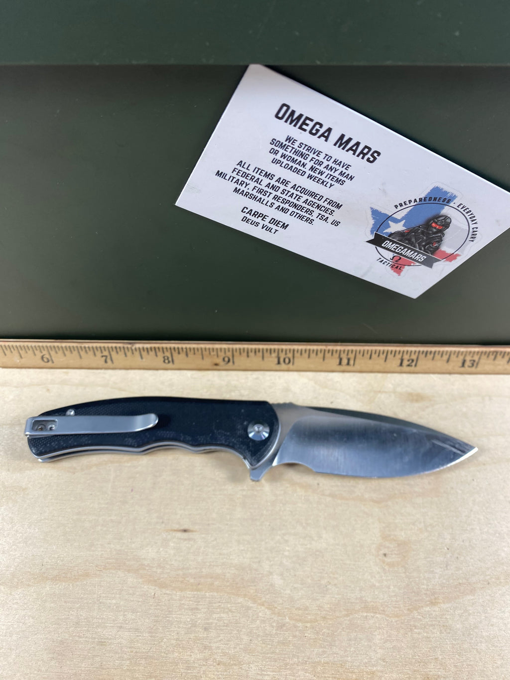 CIVIVI #37 Mini Praxis Flipper Knife G10 Handle. Light usage. Dirty. (MSRP $35.00 NEW)