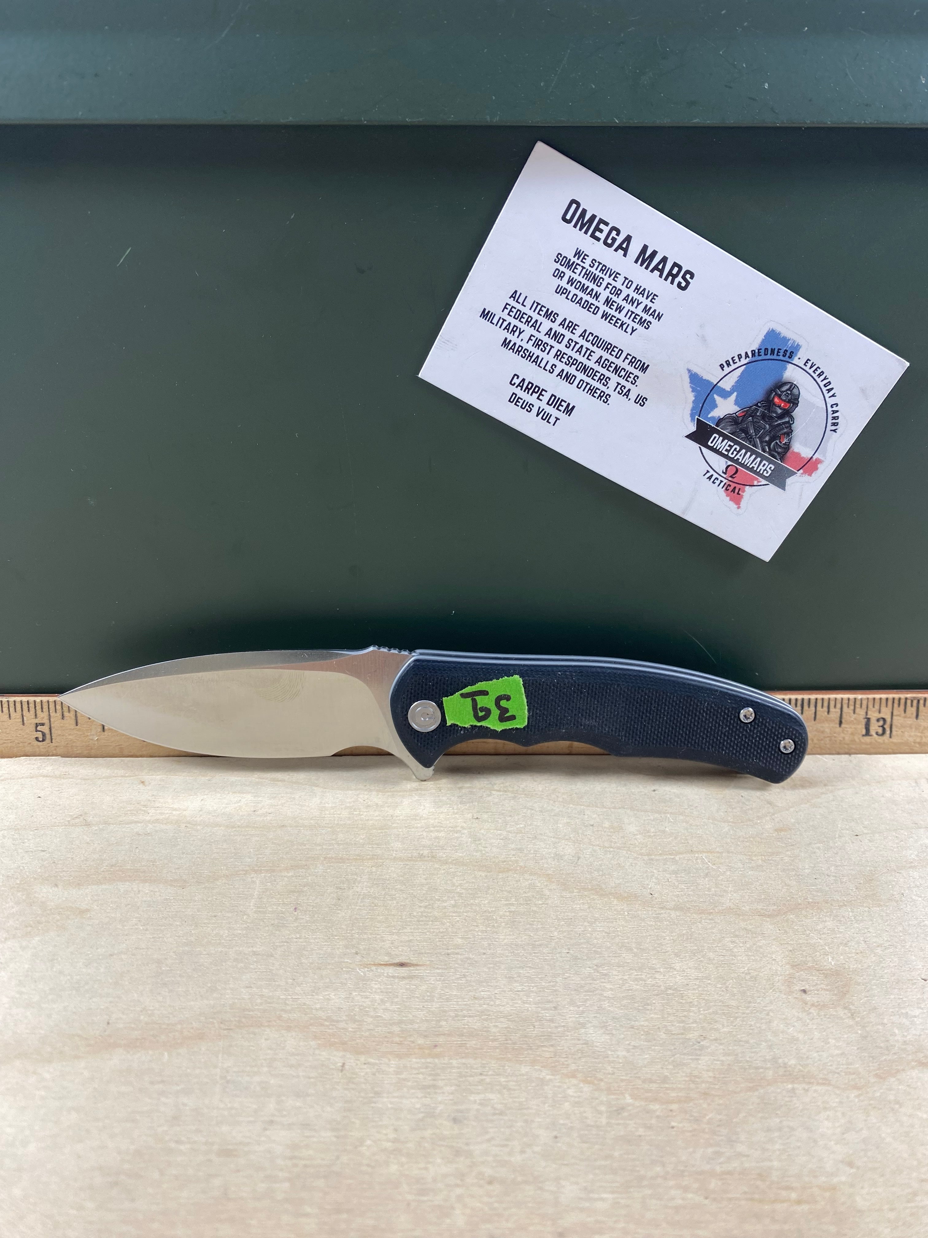 CIVIVI #39 Mini Praxis Flipper Knife G10 Handle. Light usage. (MSRP $35.00 NEW)