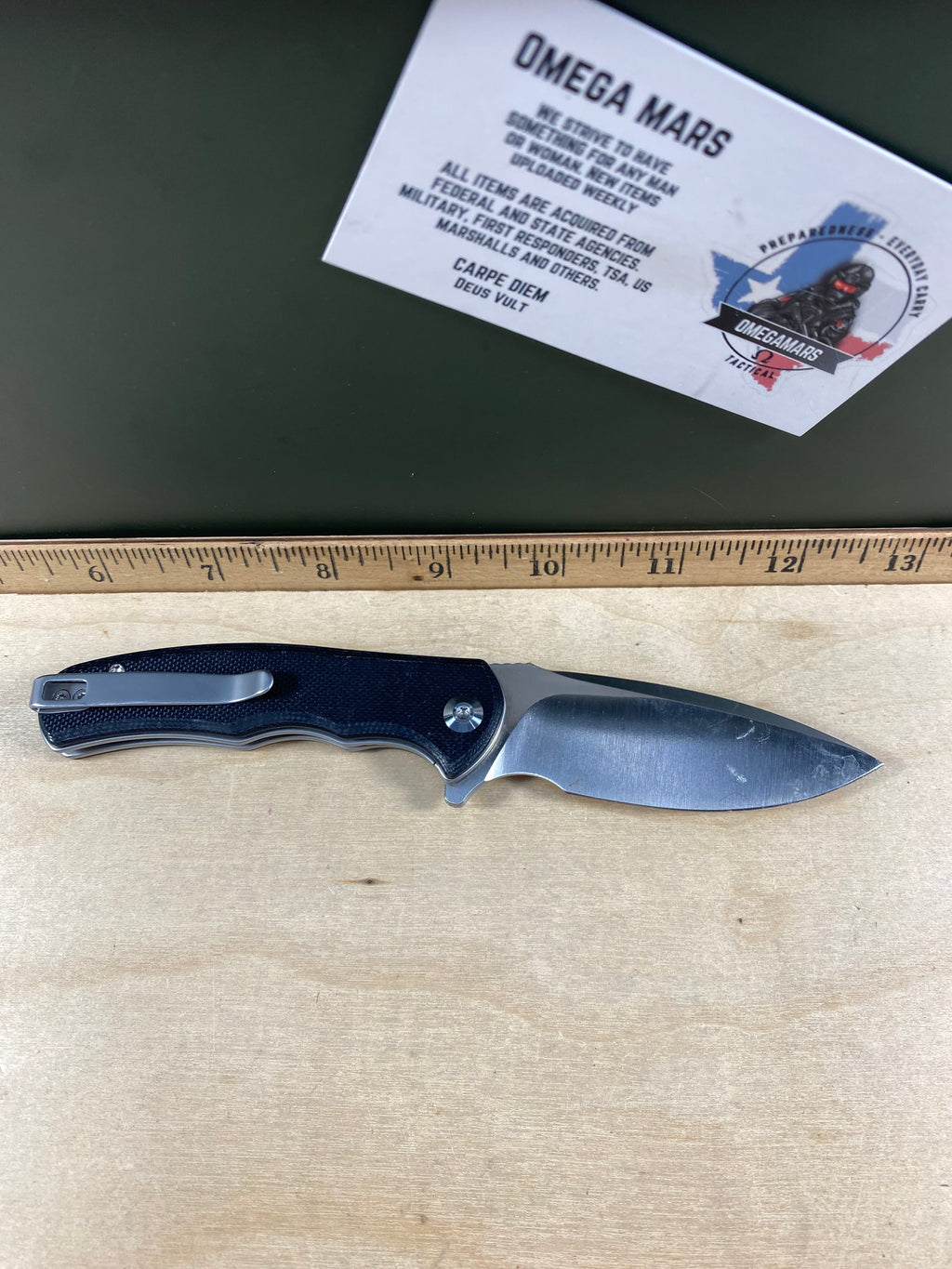 CIVIVI #40 Mini Praxis Flipper Knife G10 Handle. Light usage. Dirty. (MSRP $35.00 NEW)