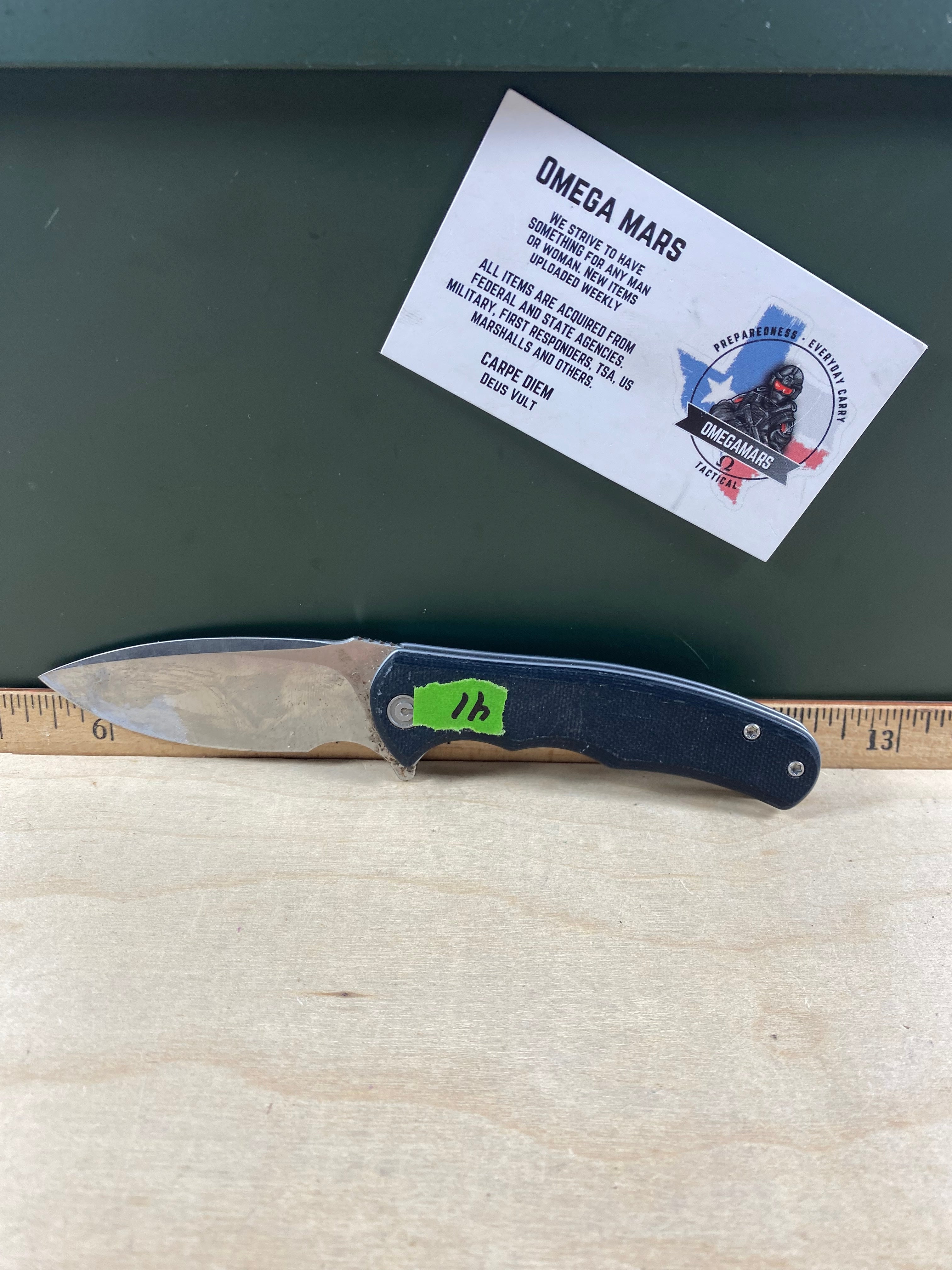 CIVIVI #41 Mini Praxis Flipper Knife G10 Handle. Light usage. Dirty. (MSRP $35.00 NEW)