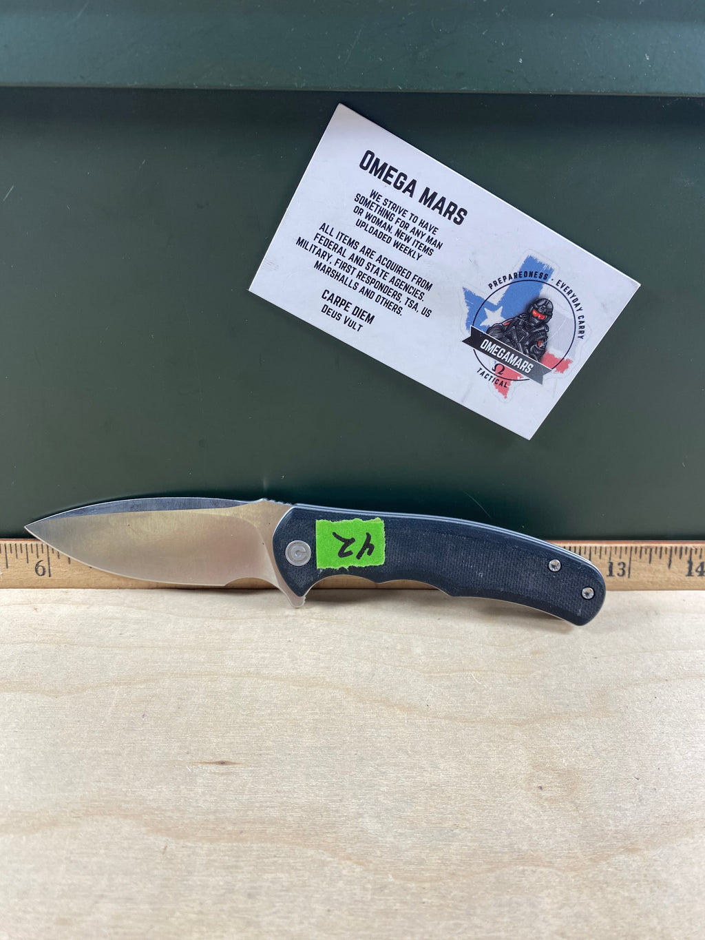 CIVIVI #42 Mini Praxis Flipper Knife G10 Handle. Light usage. (MSRP $35.00 NEW)