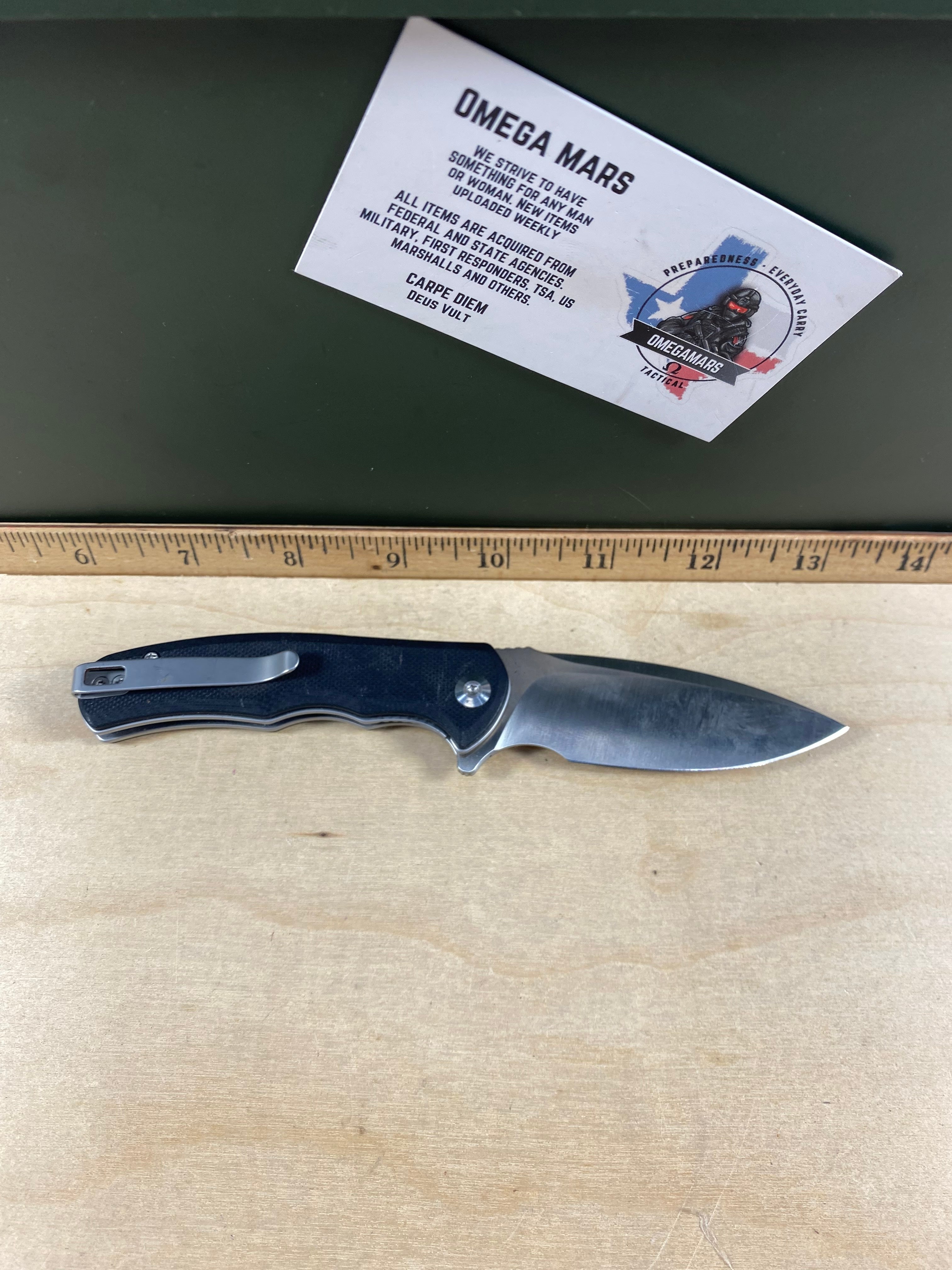 CIVIVI #42 Mini Praxis Flipper Knife G10 Handle. Light usage. (MSRP $35.00 NEW)