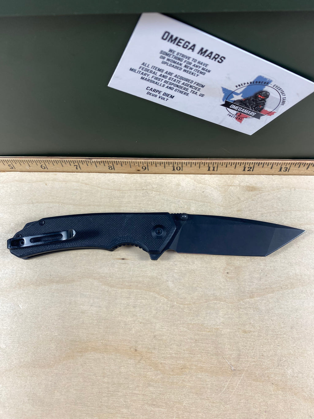 CIVIVI #C1 Brazen Flipper & Thumb Stud Knife G10 Handle. Looks/feel brand new. Pocket clip is bent out and doesn't hold tight. (MSRP $58.00 NEW)
