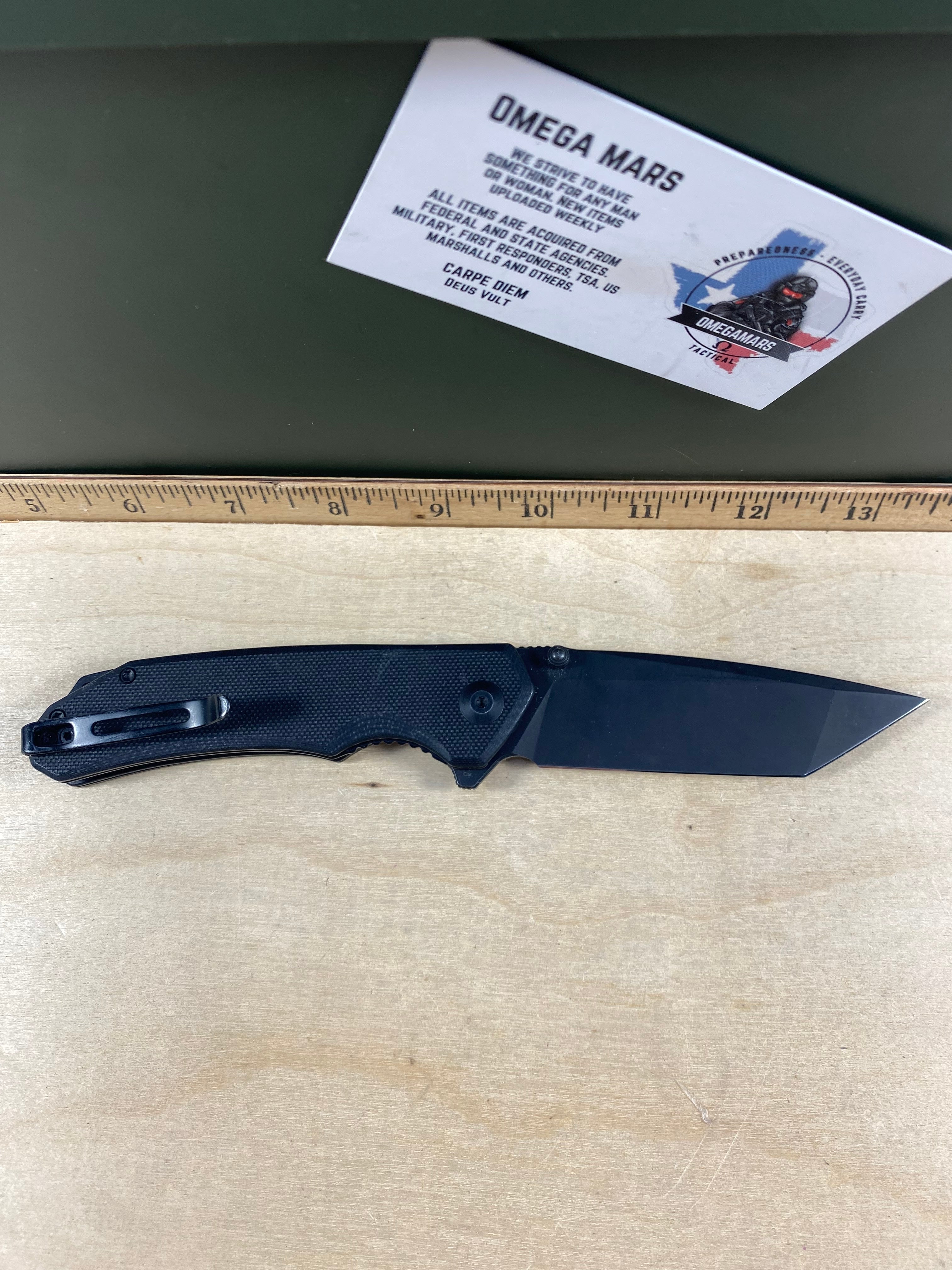 CIVIVI #C1 Brazen Flipper & Thumb Stud Knife G10 Handle. Looks/feel brand new. Pocket clip is bent out and doesn't hold tight. (MSRP $58.00 NEW)