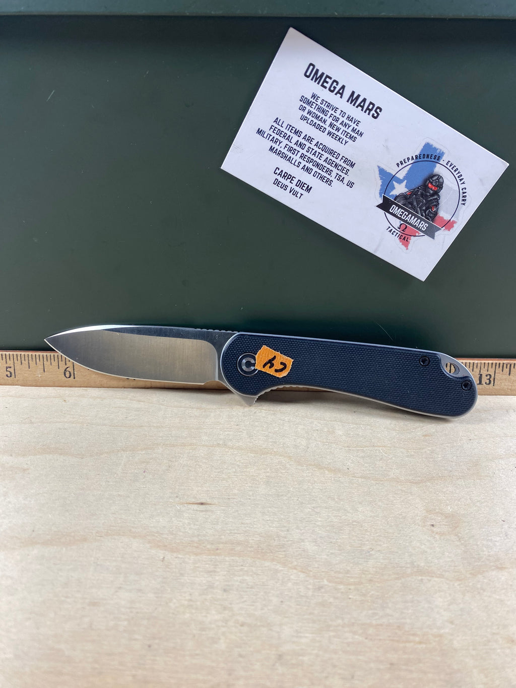 CIVIVI #C4 Elementum Flipper Knife G10 Handle. Looks/feel brand new. (MRSP $59.00 NEW)