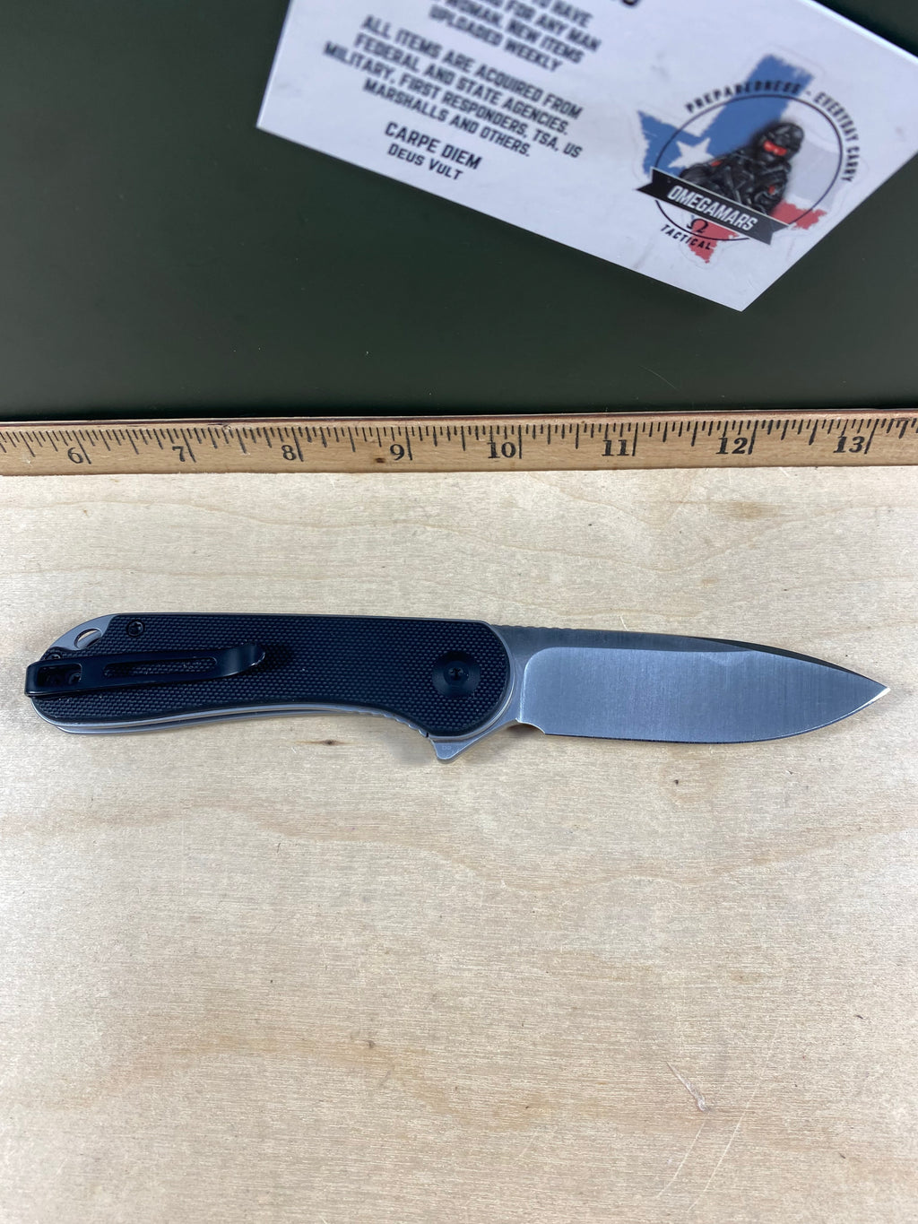 CIVIVI #C4 Elementum Flipper Knife G10 Handle. Looks/feel brand new. (MRSP $59.00 NEW)
