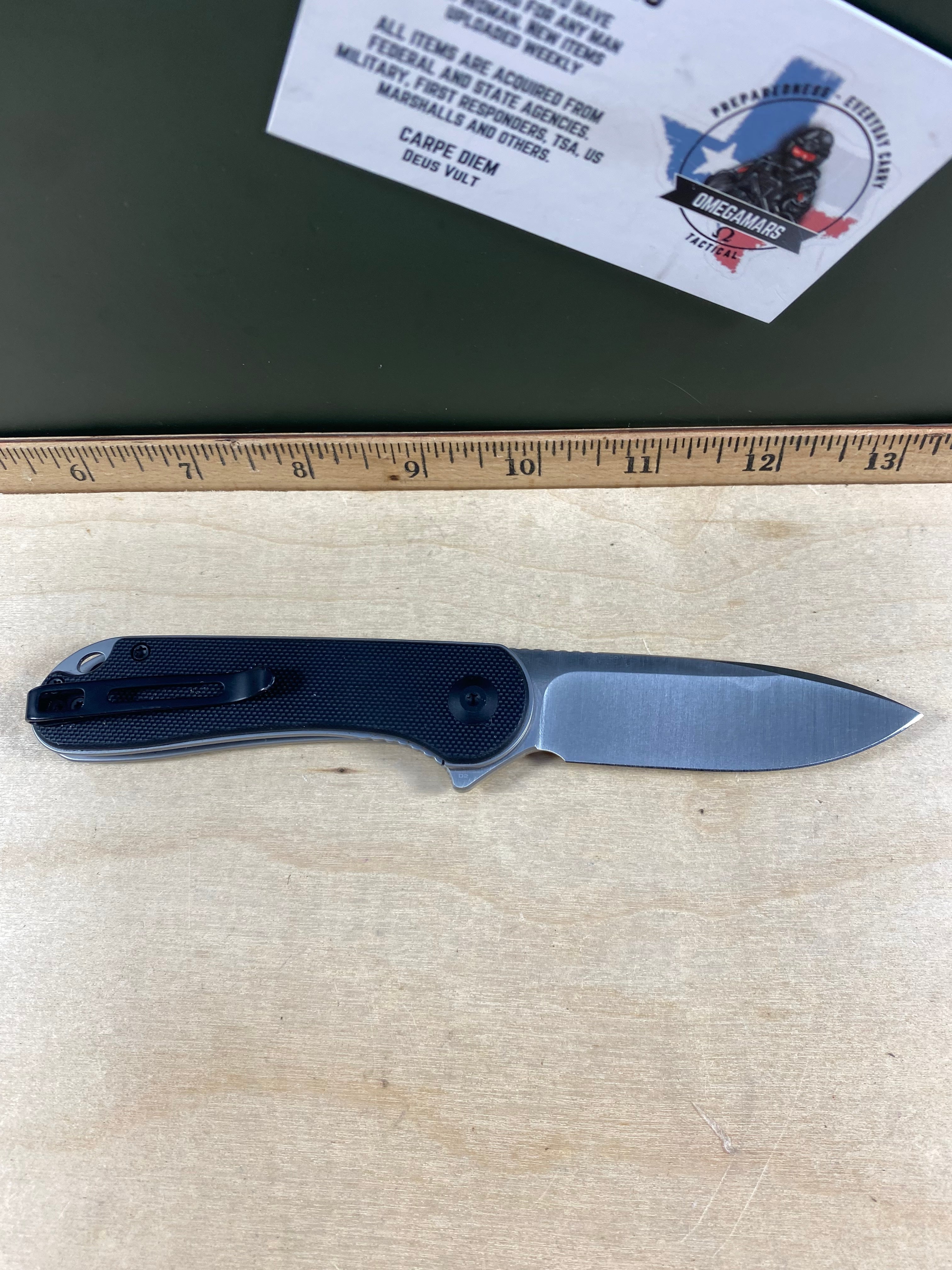 CIVIVI #C4 Elementum Flipper Knife G10 Handle. Looks/feel brand new. (MRSP $59.00 NEW)