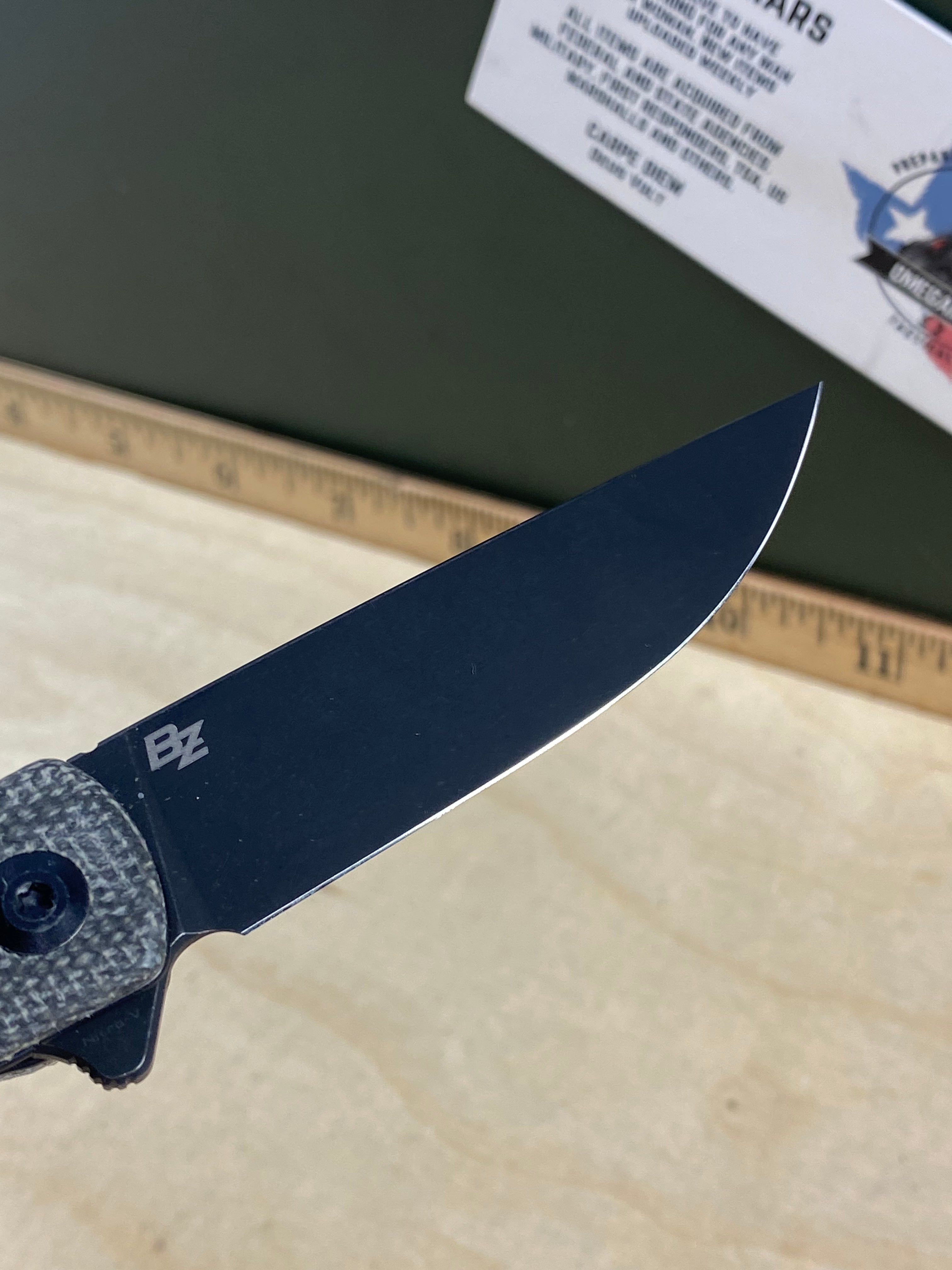 CIVIVI #C7 Bo Flipper Knife Micarta Handle. Looks/feel brand new. Pocket Clip loose. DISCONTINUED (MSRP 80.00 NEW)