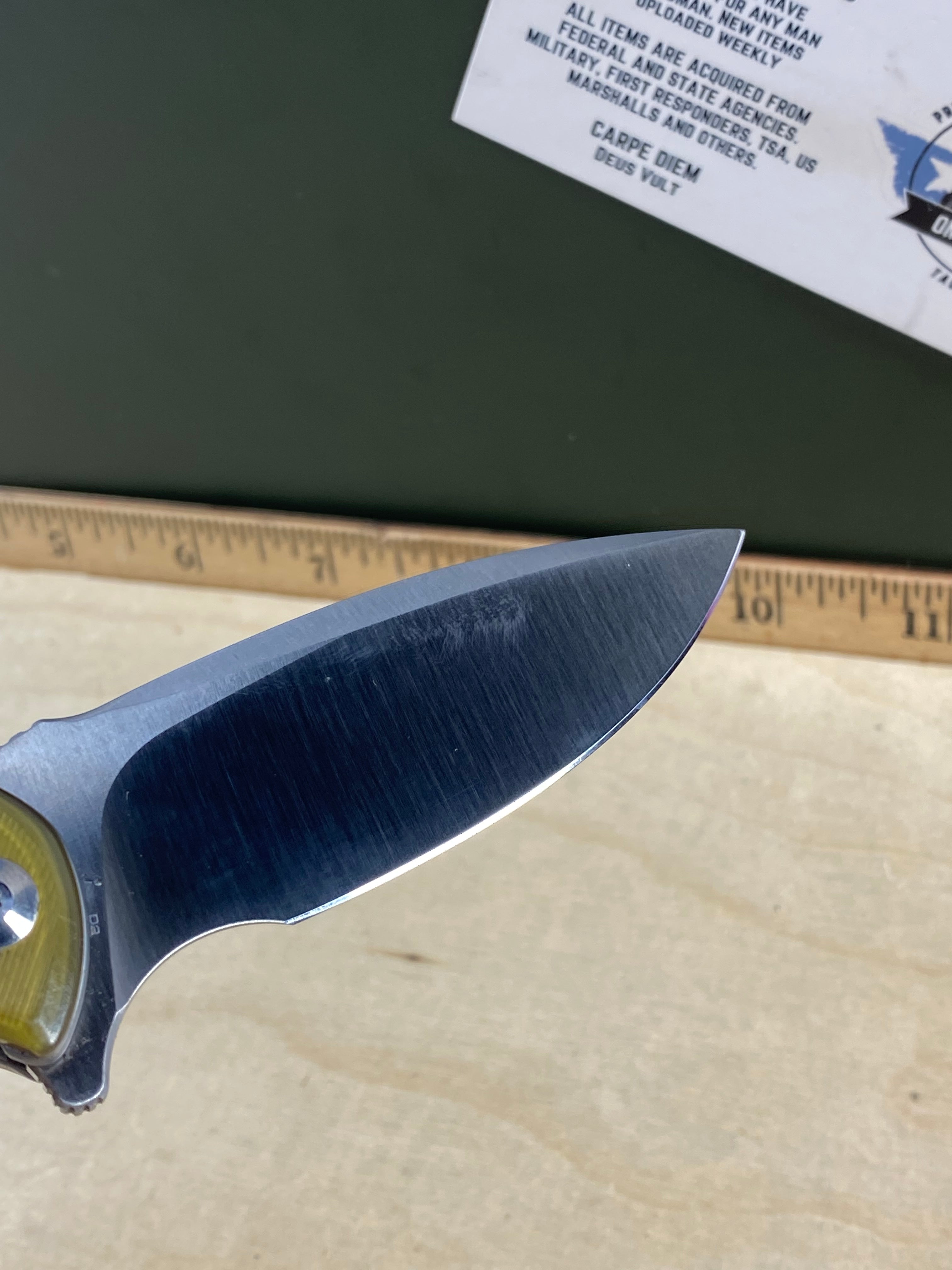 CIVIVI #C8 Mini Praxis Flipper Knife Ultem Handle. Looks/feel brand new. (MSRP $46.70 NEW)