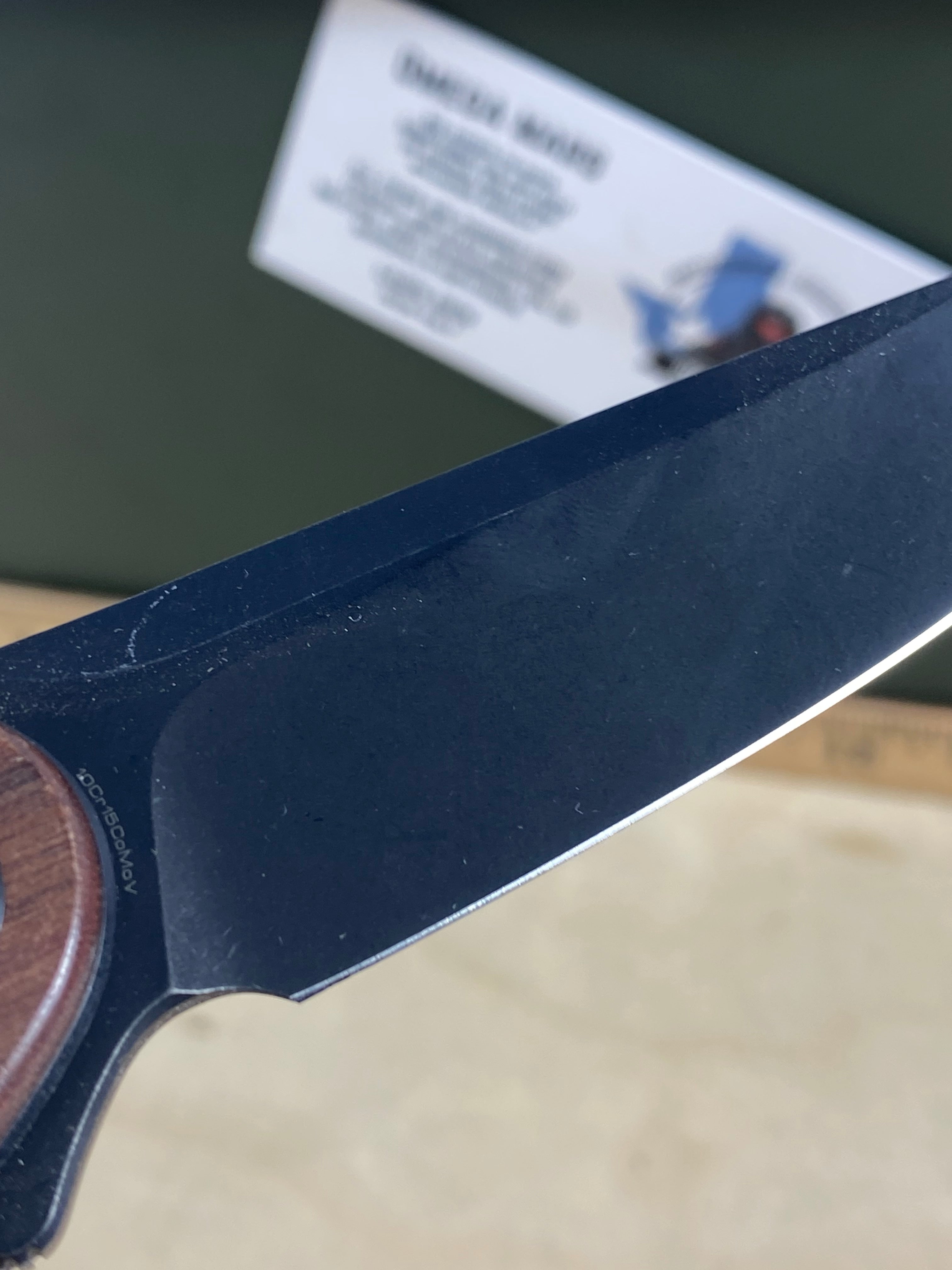 CIVIVI #C9 Mini Asticus Flipper Knife Wood Handle. Looks/feel brand new. Handle shows sing of usage. DISCONTINUED (MSRP $75.00 NEW)