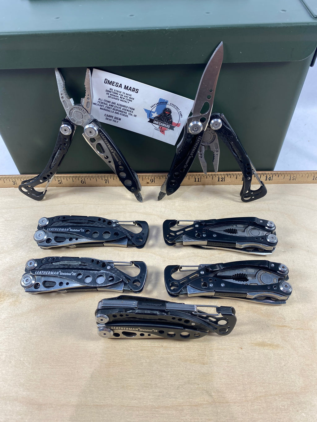 Leatherman Skeletool CX Carbon Fiber. Light usage. (multi-qty.)