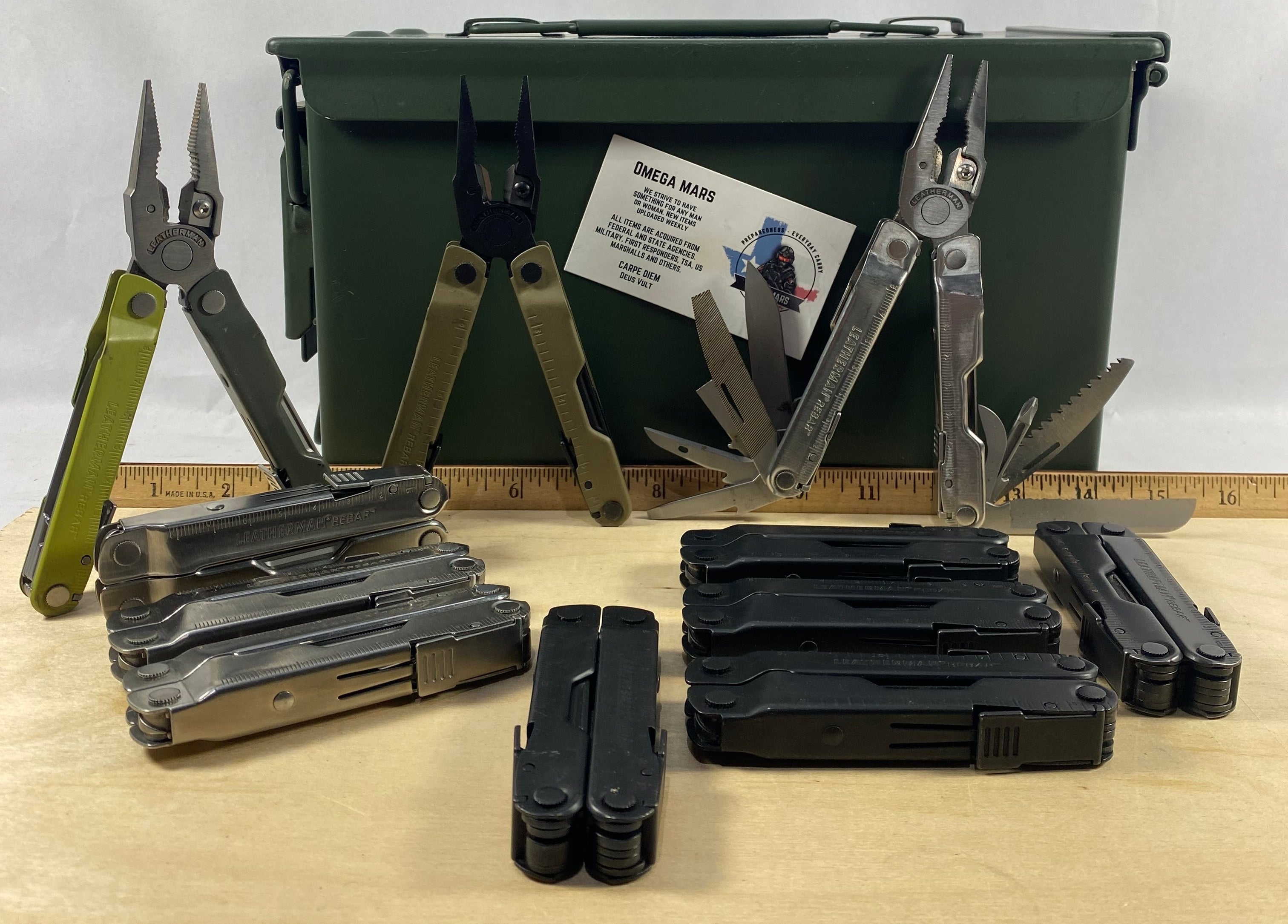 Leatherman Rebar. Light usage. (multi-qty.) (MSRP $99.95 NEW)