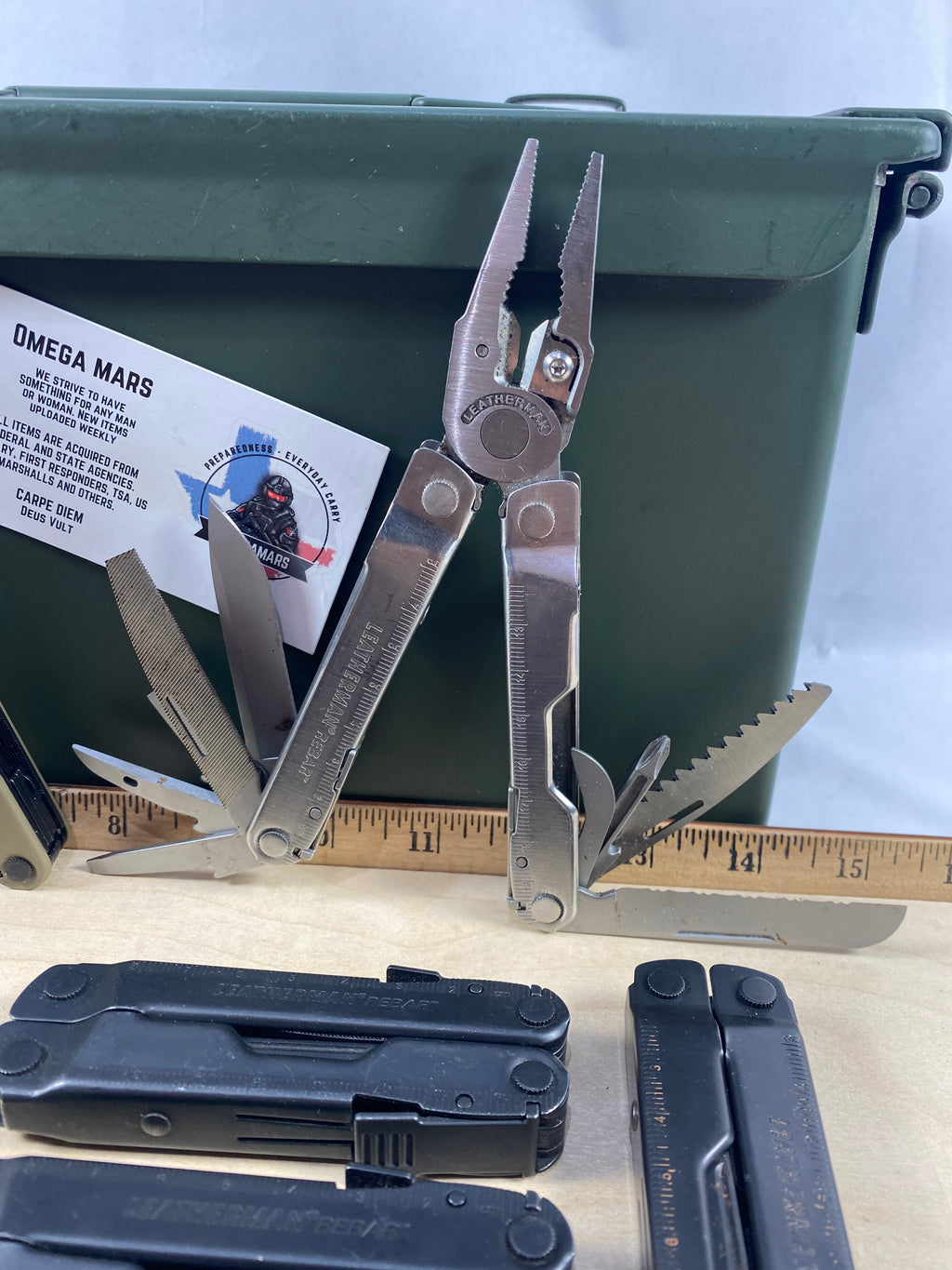 Leatherman Rebar. Light usage. (multi-qty.) (MSRP $99.95 NEW)