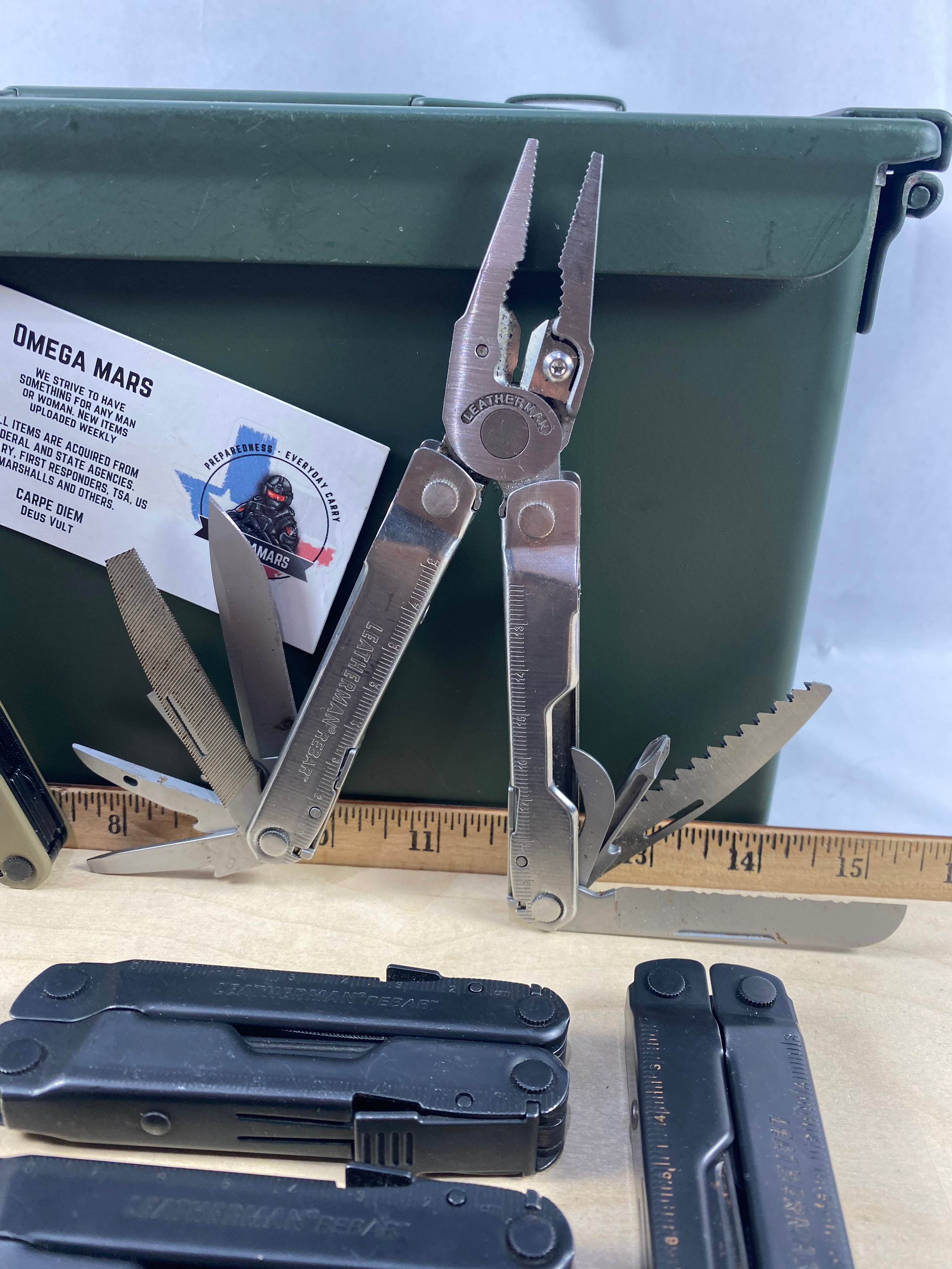 Leatherman Rebar. Light usage. (multi-qty.) (MSRP $99.95 NEW)