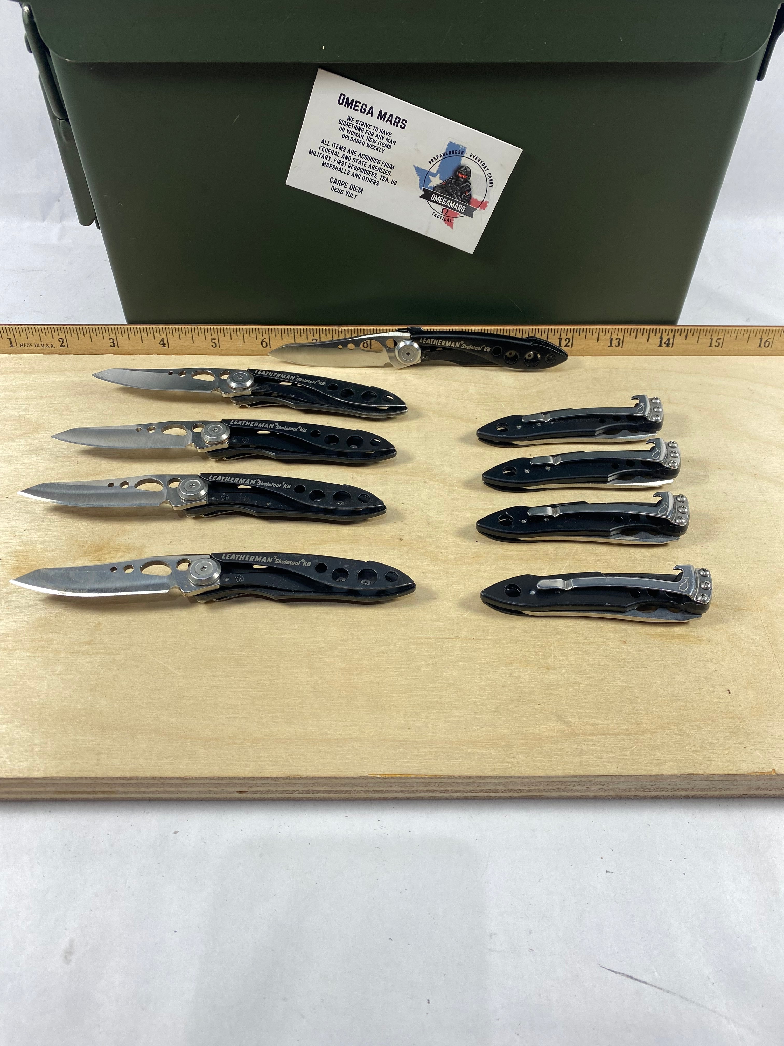 Leatherman Skeletool KB. Light usage. (multi-qty.) (MSRP $ 39.95 NEW)