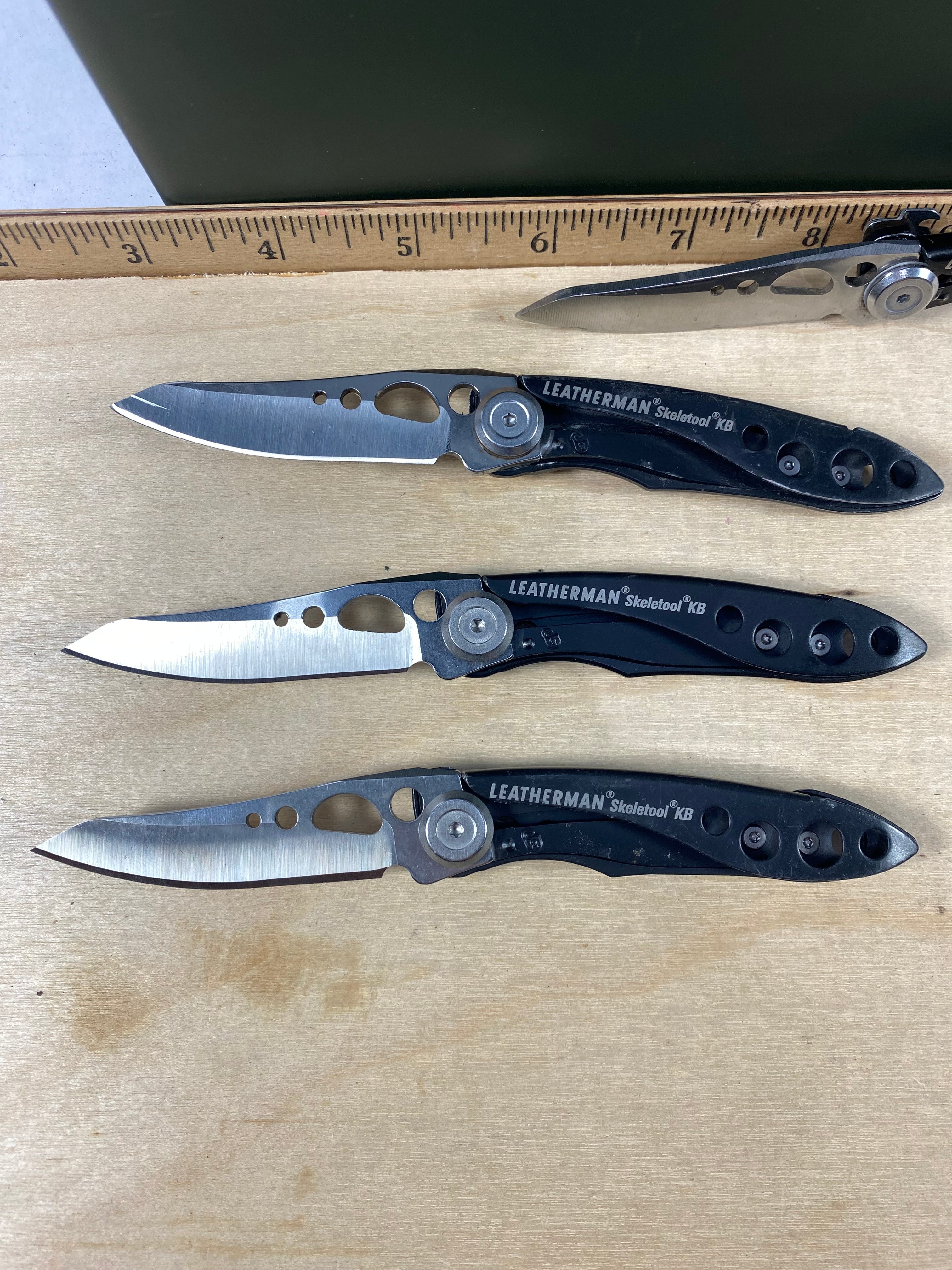 Leatherman Skeletool KB. Light usage. (multi-qty.) (MSRP $ 39.95 NEW)