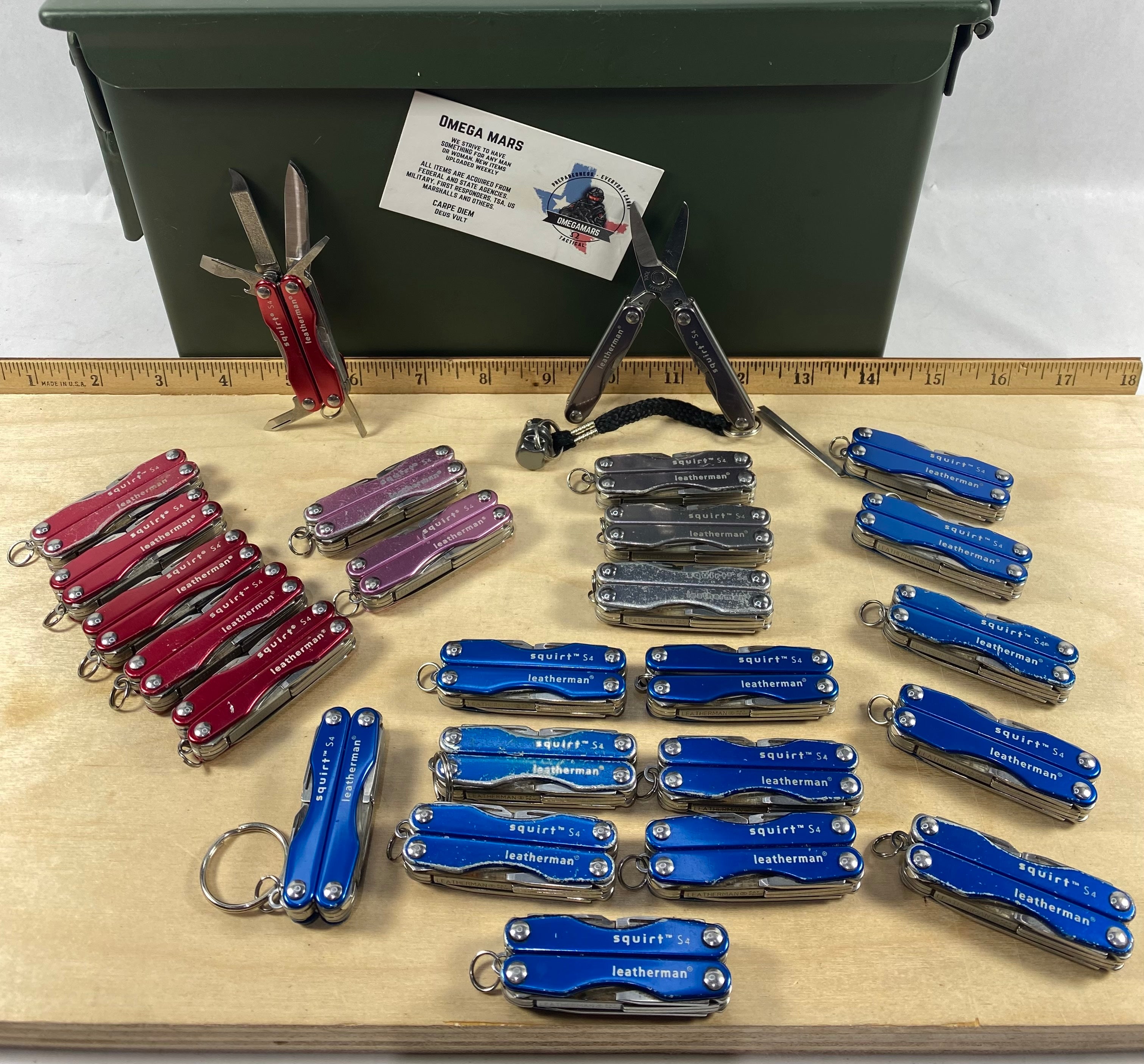 Leatherman Squirt S4. Light usage. Retired. (multi-qty.)