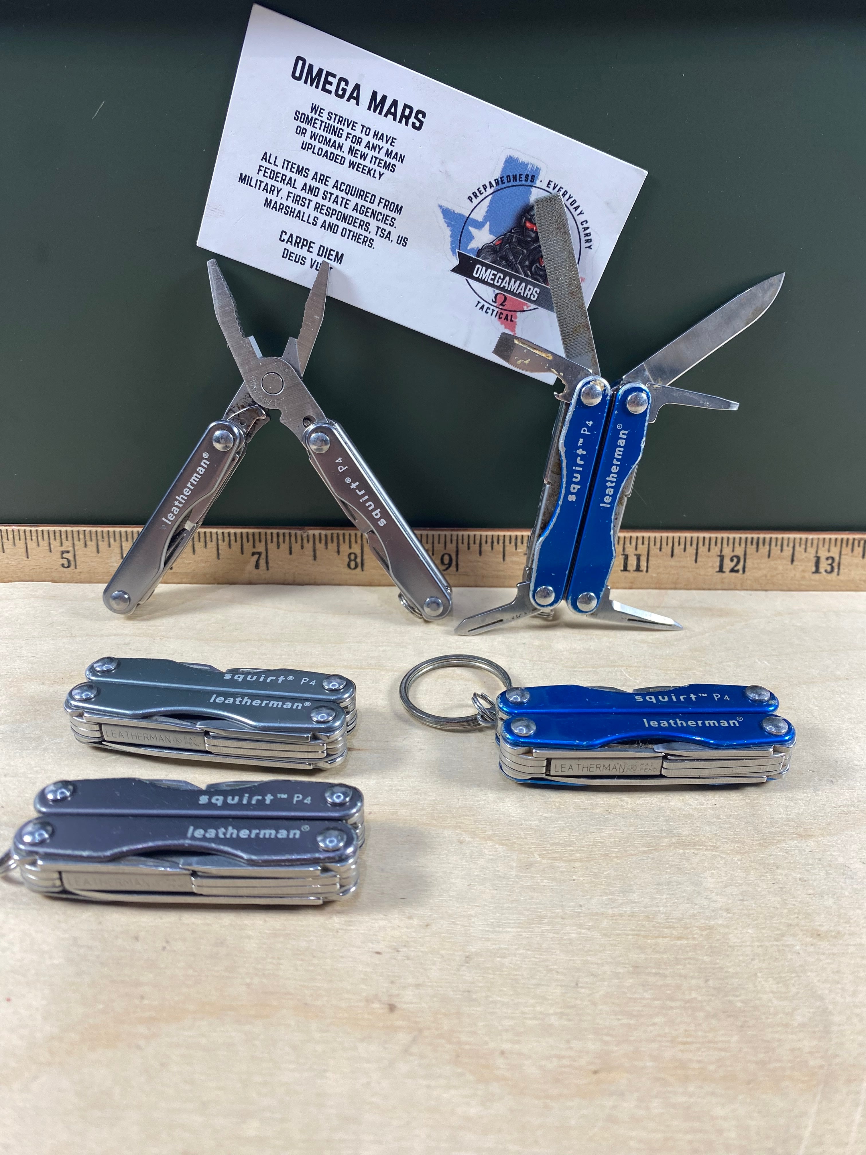 Leatherman Squirt P4. Light usage. Retired. (multi.qty.)