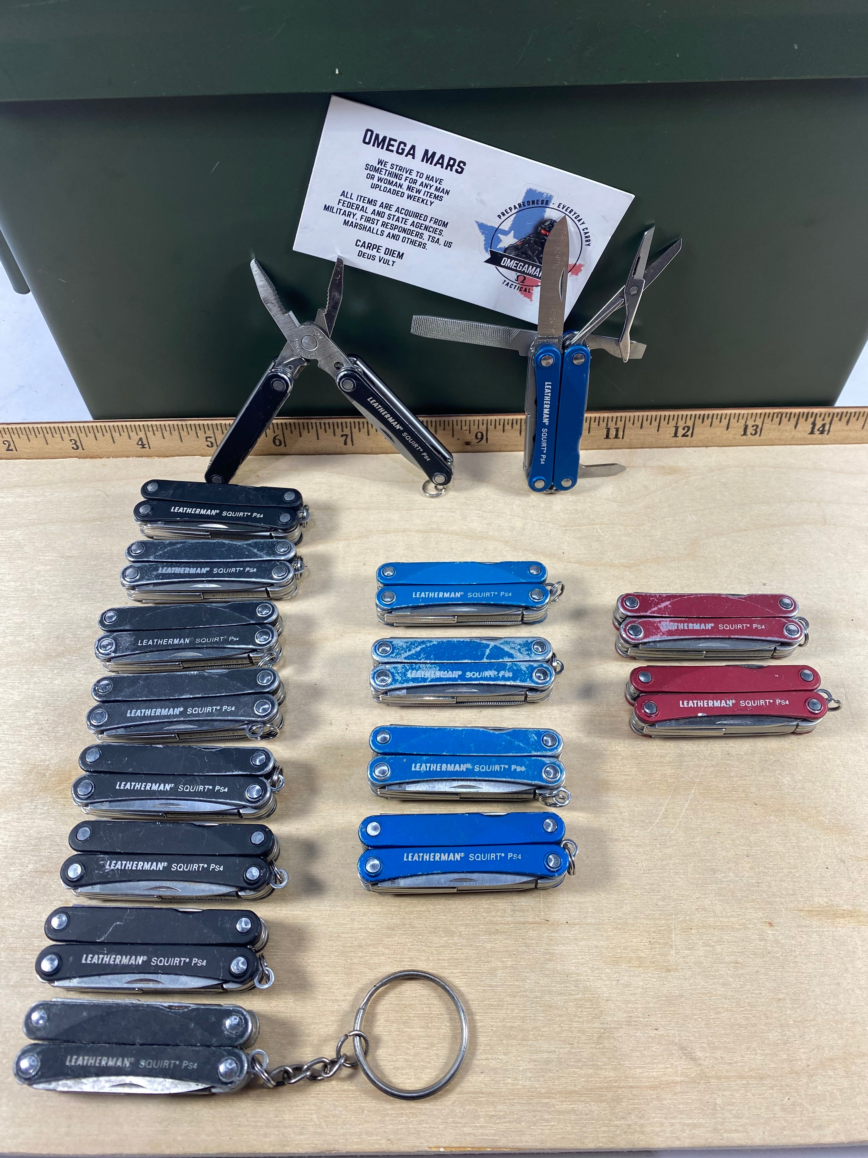 Leatherman Squirt PS4. Light usage. Retired. (multi-qty.)