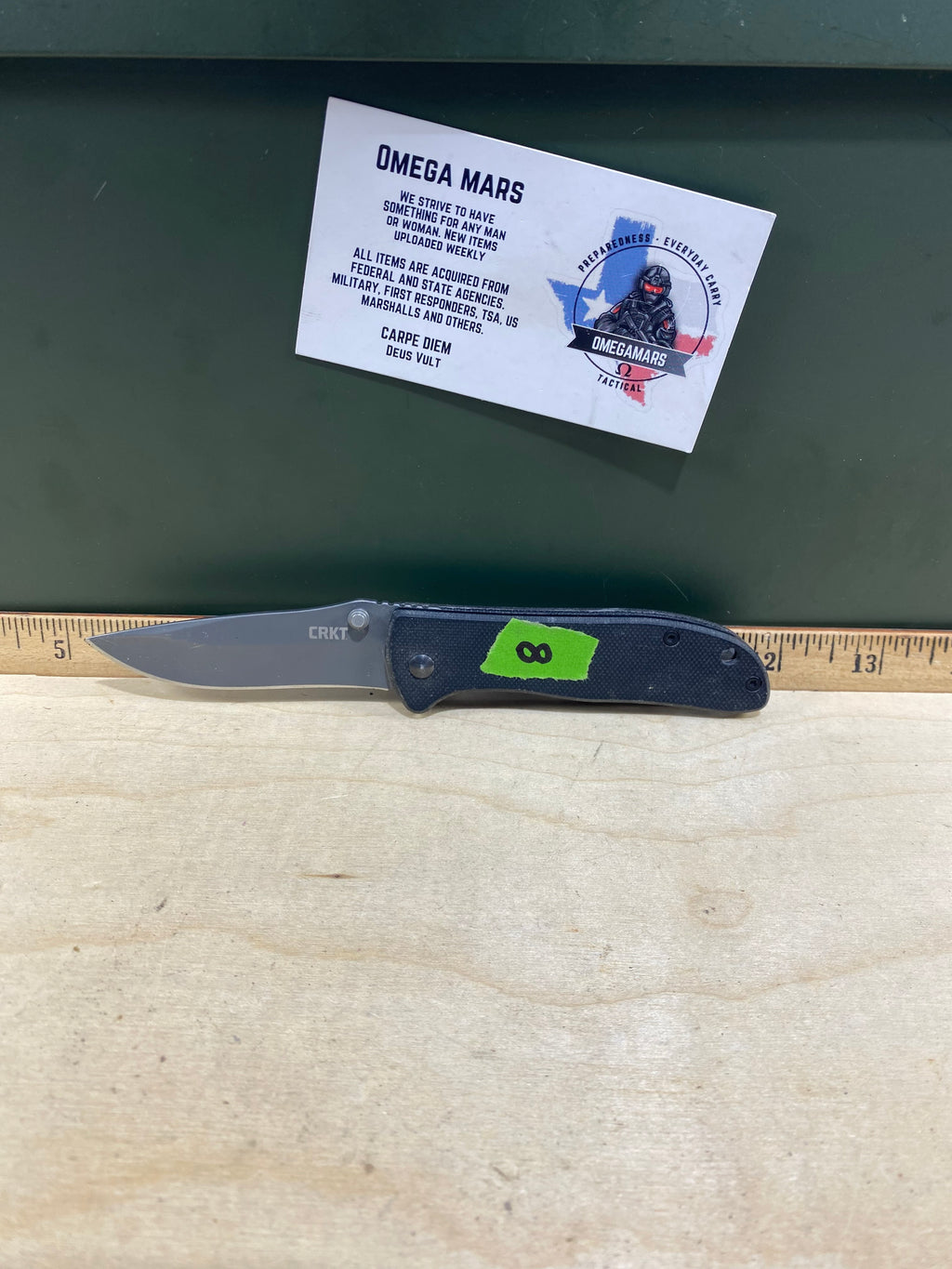 CRKT 6450K Drifter #8. Light usage. Resharpened