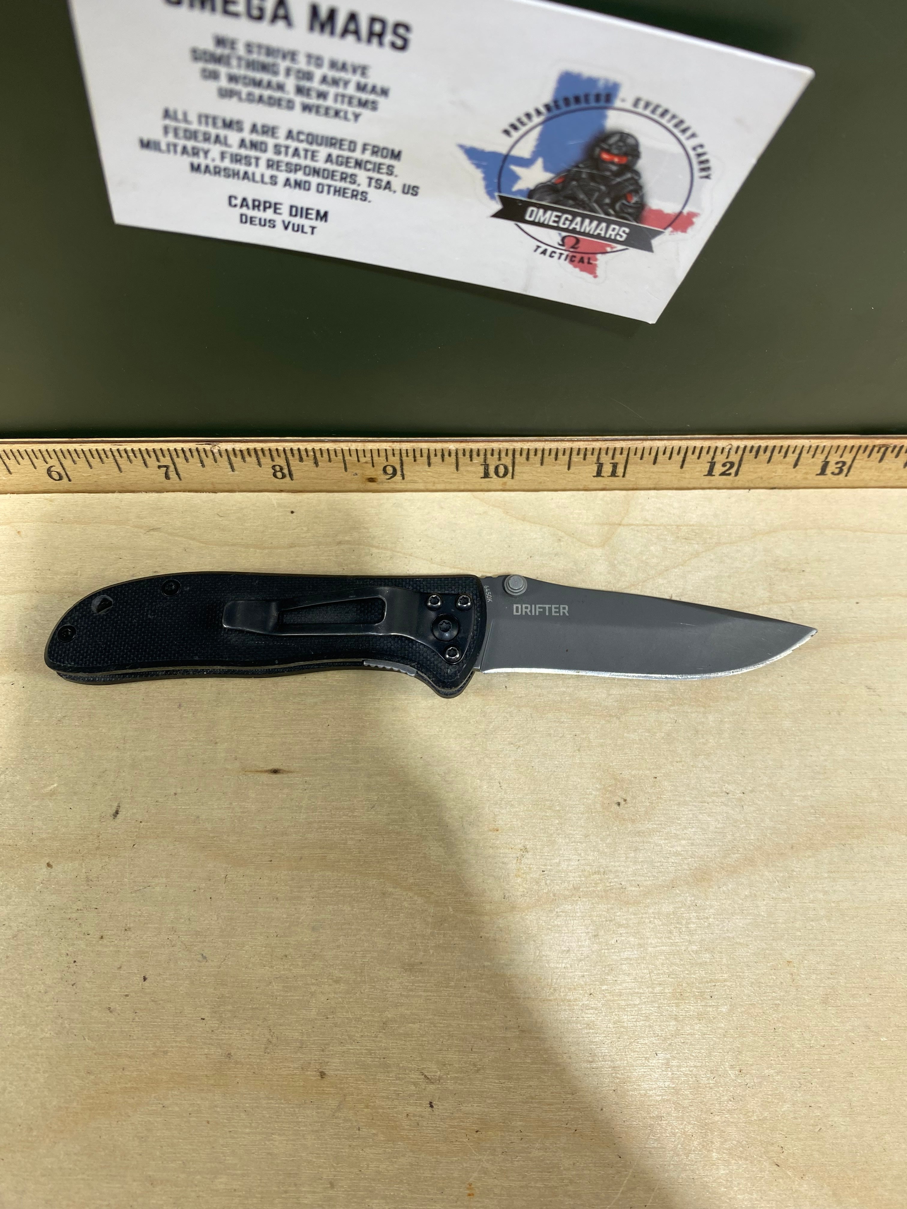 CRKT 6450K Drifter #8. Light usage. Resharpened