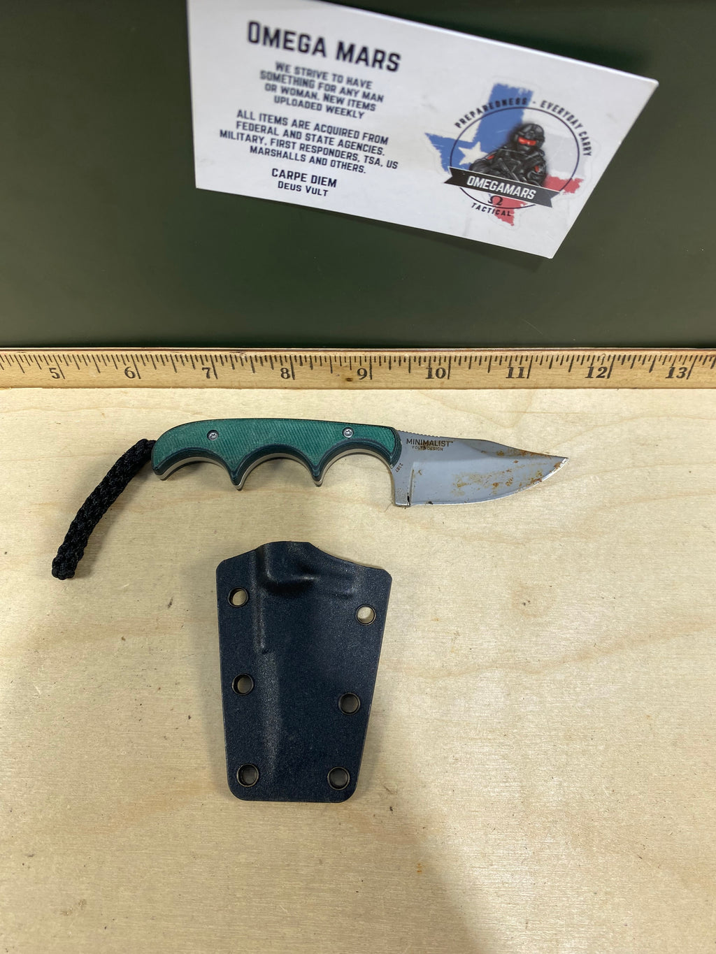 CRKT 2387 Minimalist Bowie #15. Light usage, super dirty.
