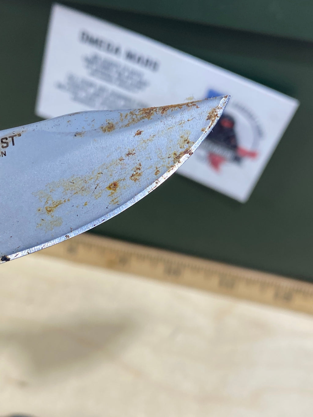 CRKT 2387 Minimalist Bowie #15. Light usage, super dirty.
