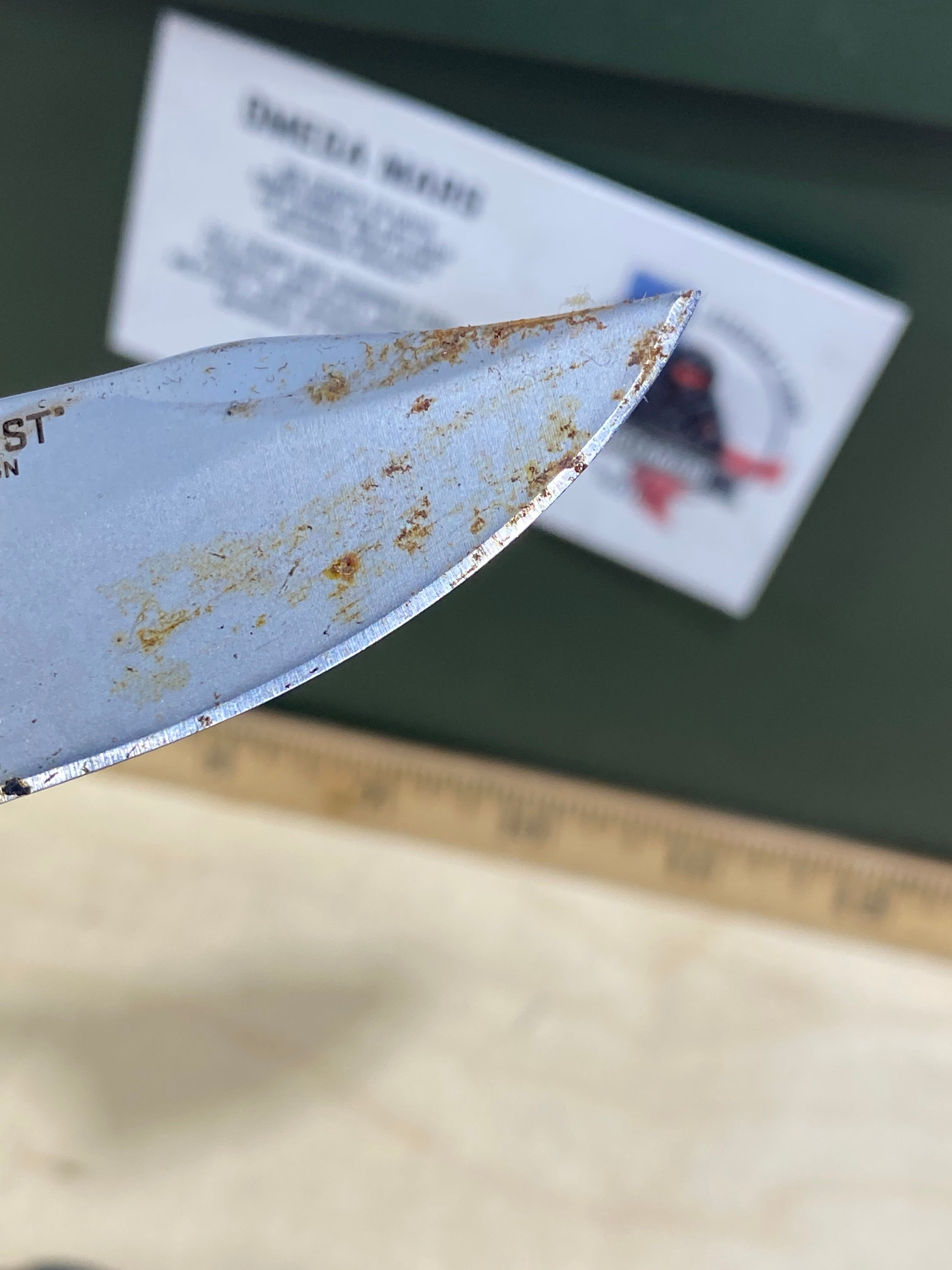 CRKT 2387 Minimalist Bowie #15. Light usage, super dirty.