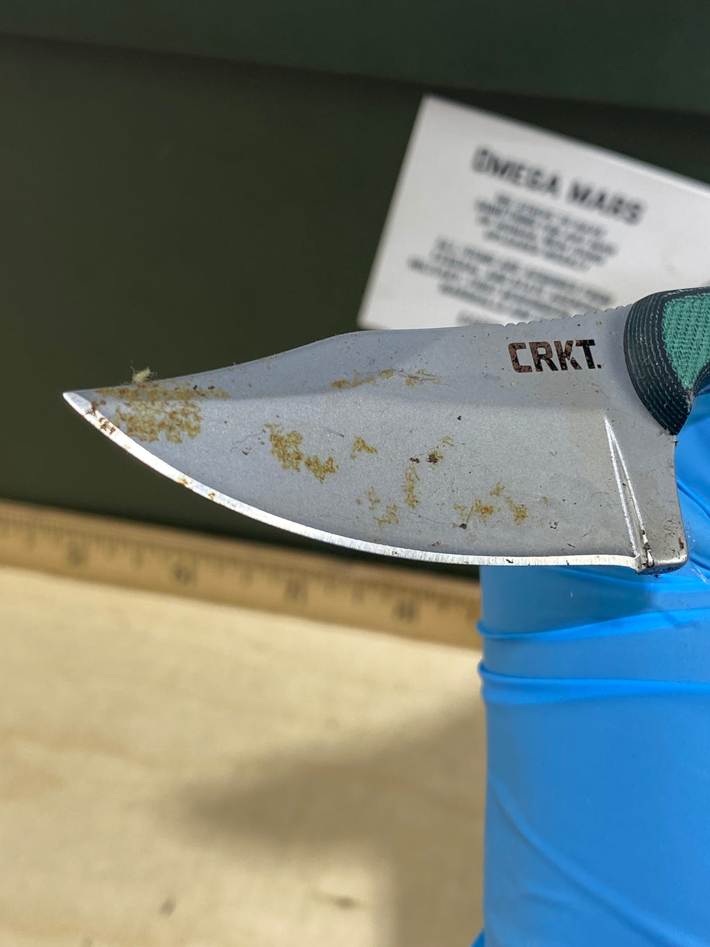 CRKT 2387 Minimalist Bowie #15. Light usage, super dirty.