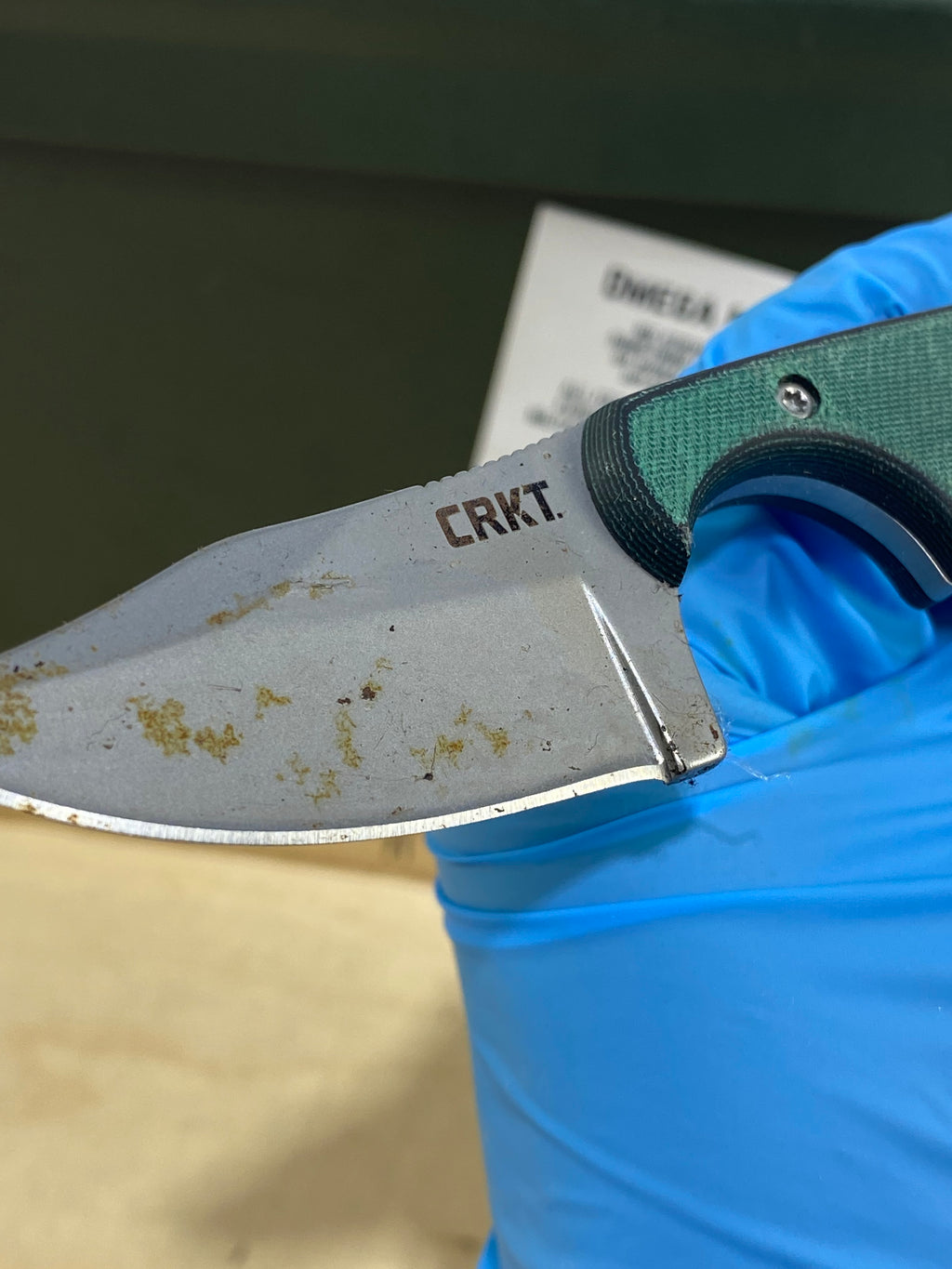 CRKT 2387 Minimalist Bowie #15. Light usage, super dirty.